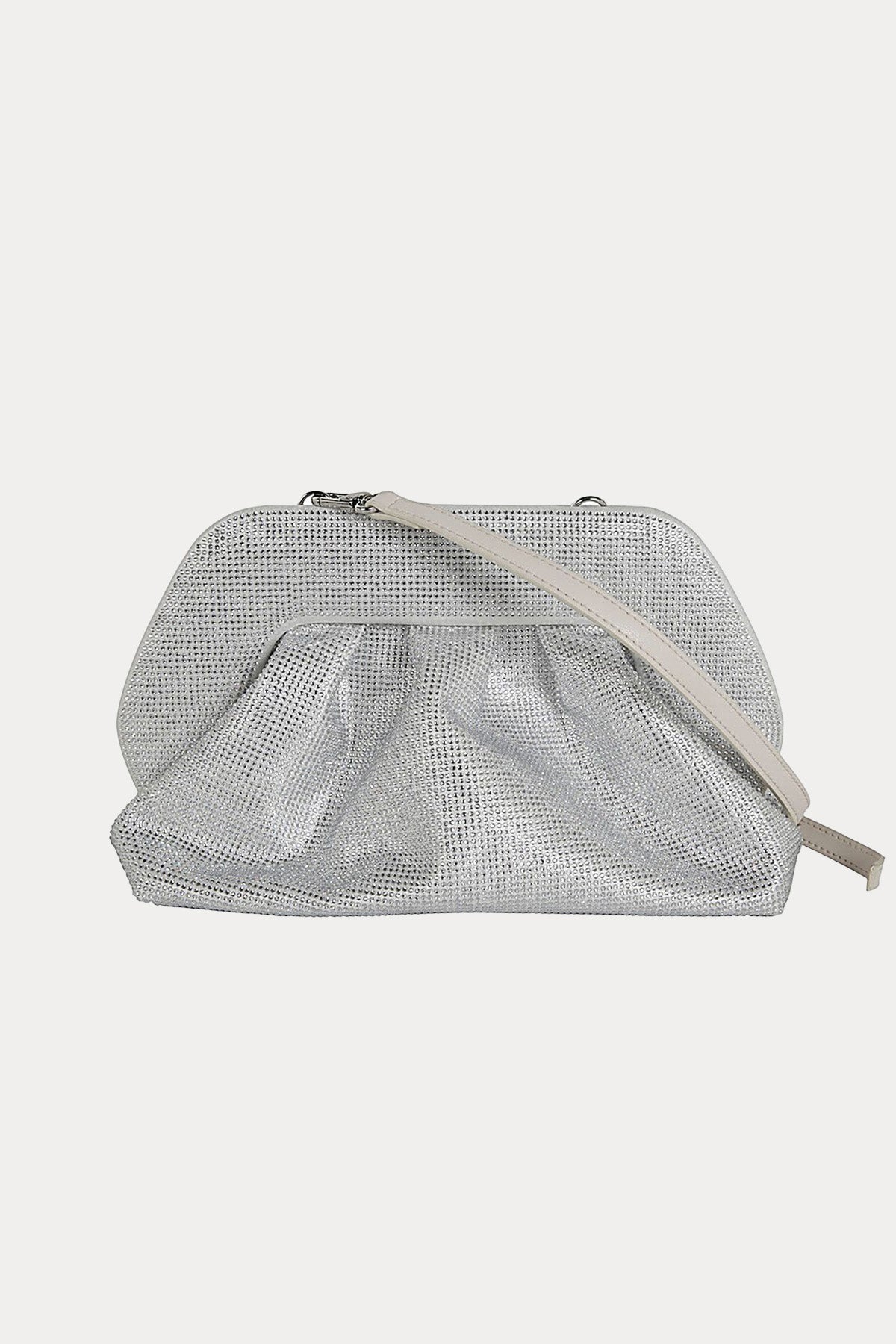 Themoire Parlak Taşlı Small Omuz Çantası