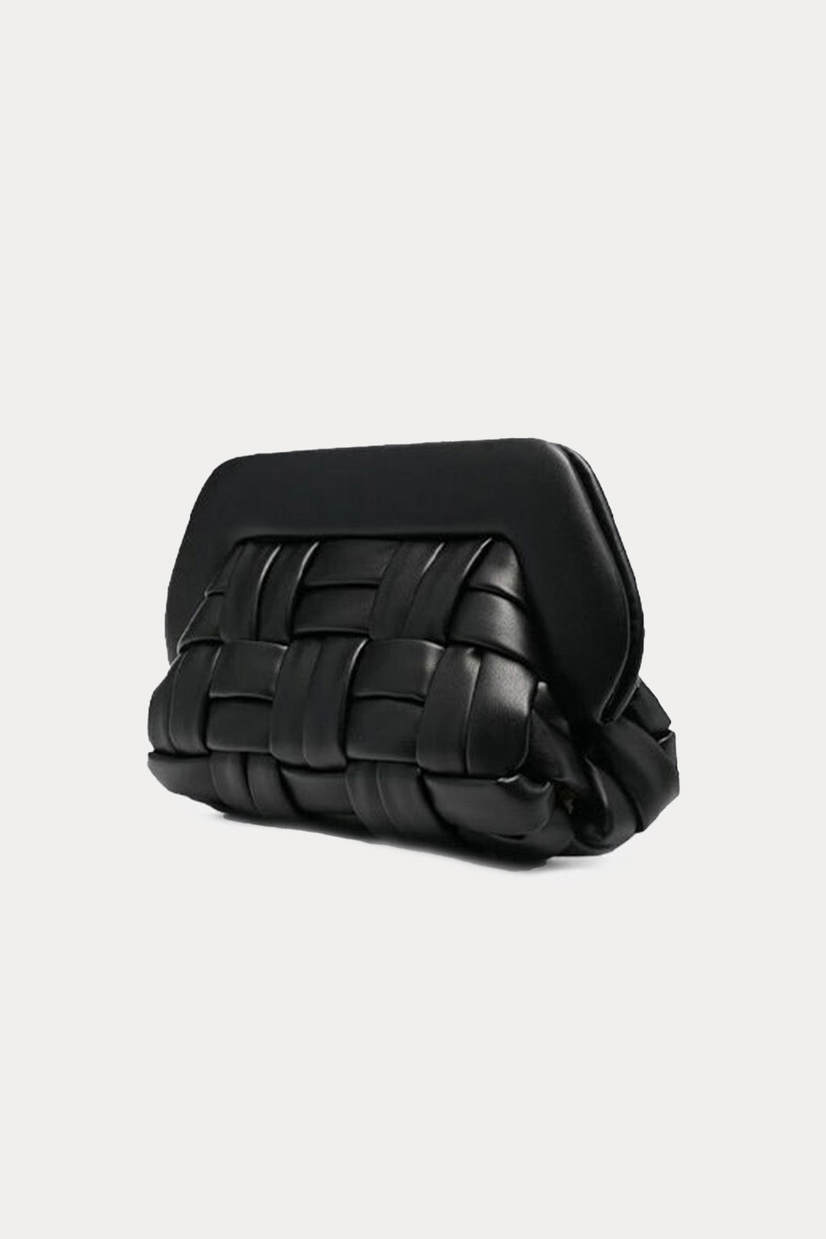 Themoire Örgü Deri Omuz Çantası