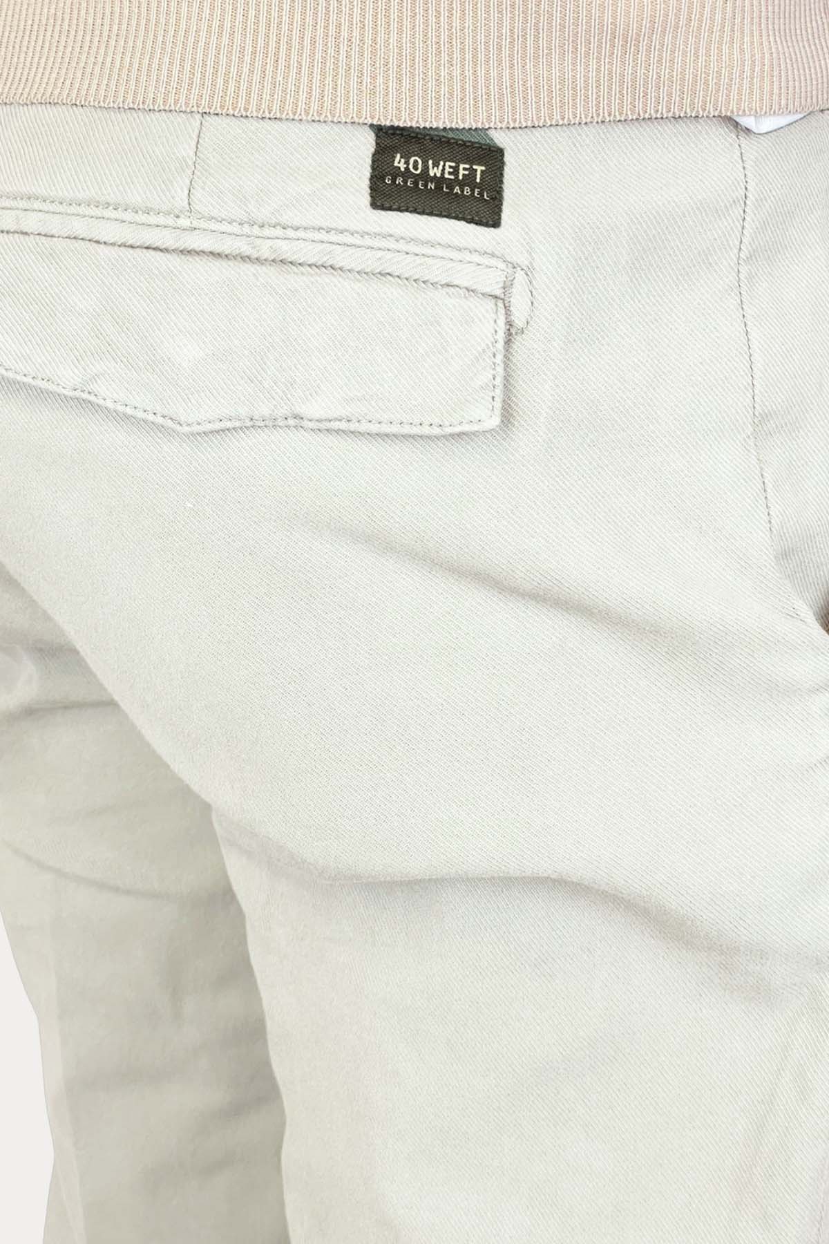 40 Weft Brand Yandan Cepli Streç Pantolon