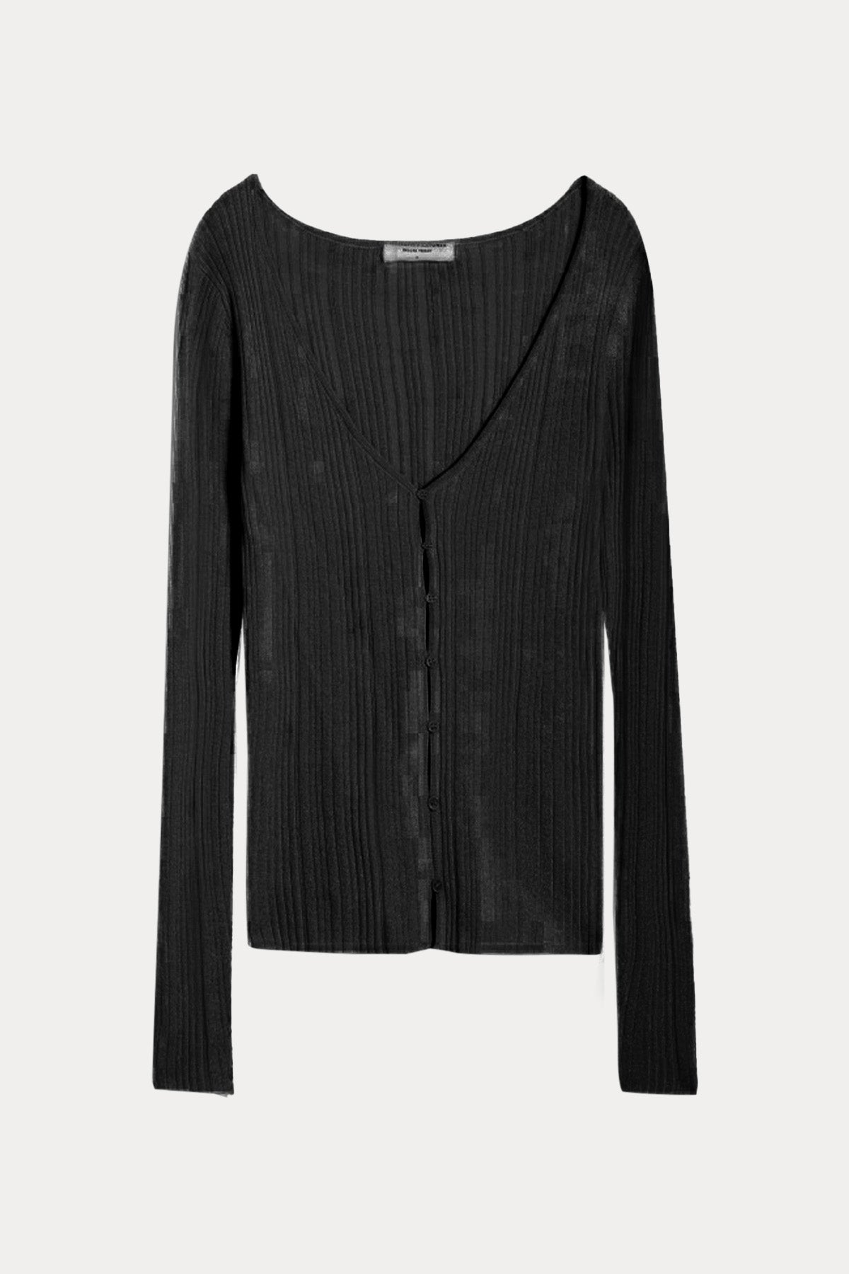 Majestic V Yaka Streç Triko Ceket