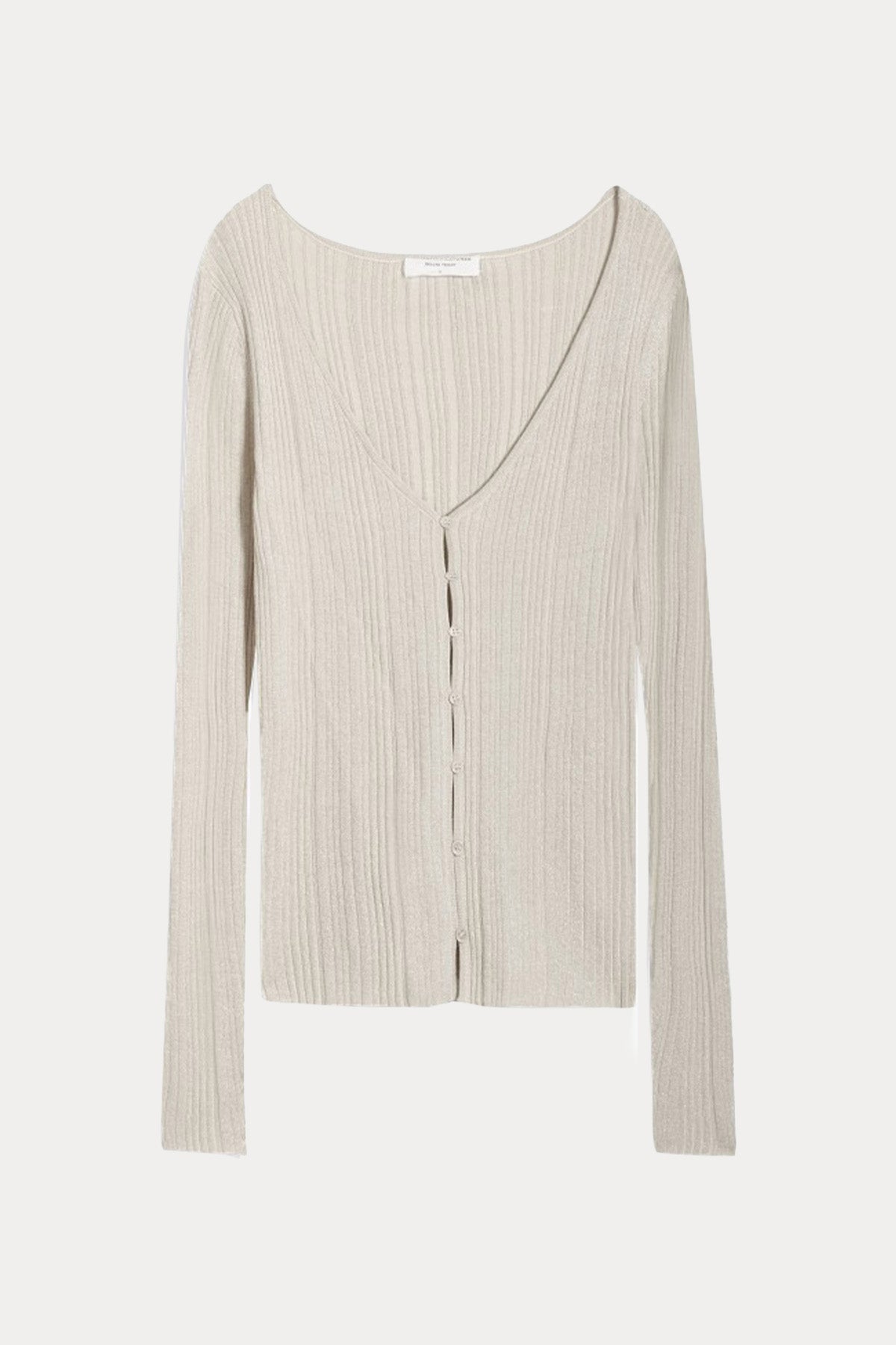 Majestic V Yaka Streç Triko Ceket