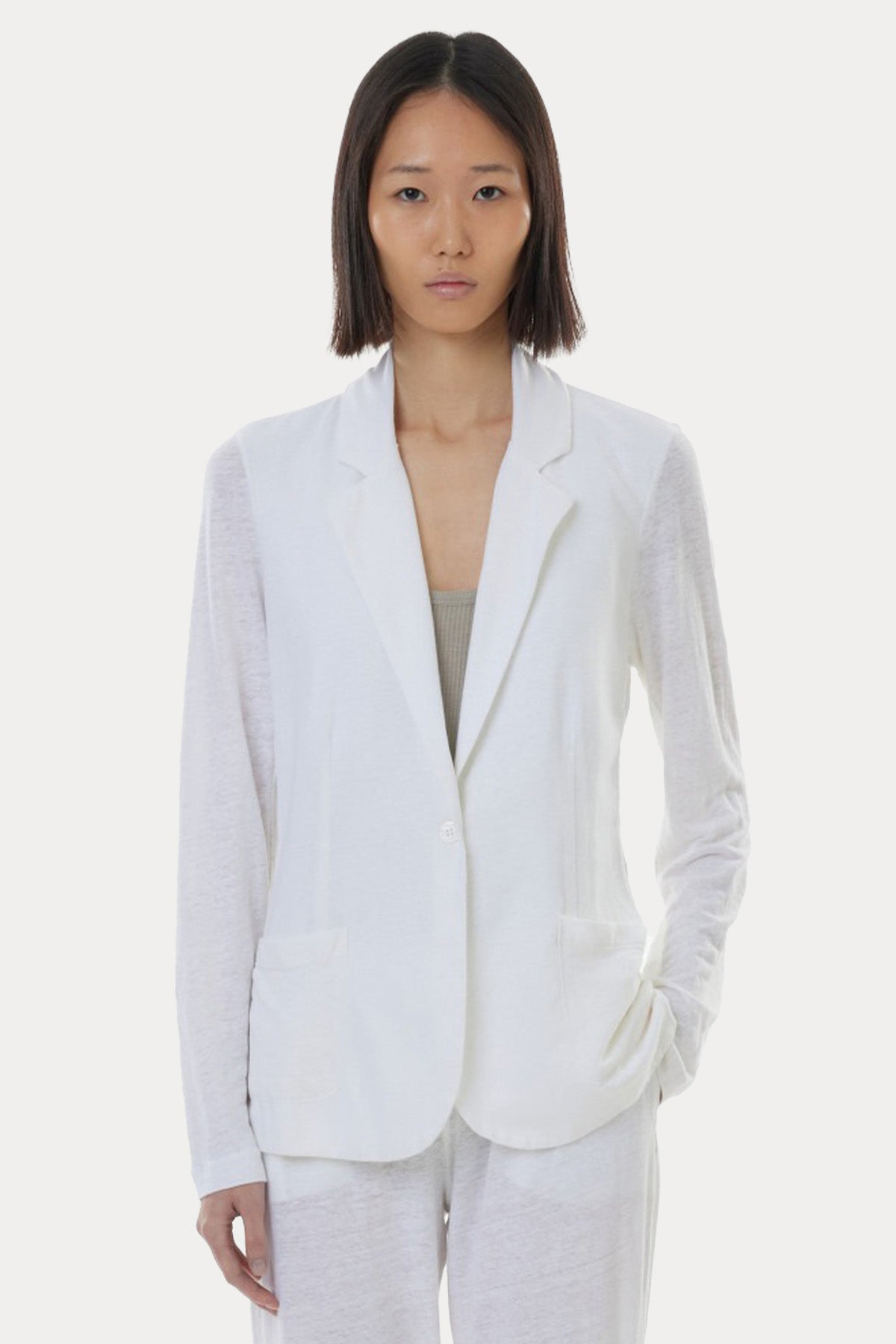 Majestic Streç İnce Örgü Blazer Ceket