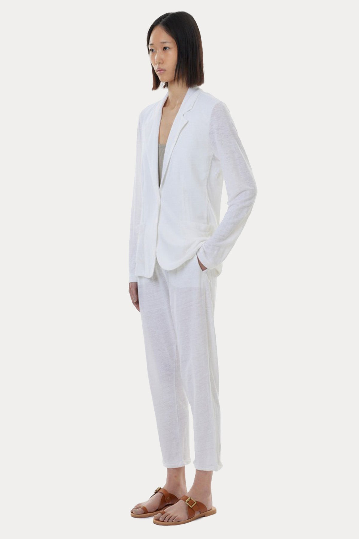 Majestic Streç İnce Örgü Blazer Ceket