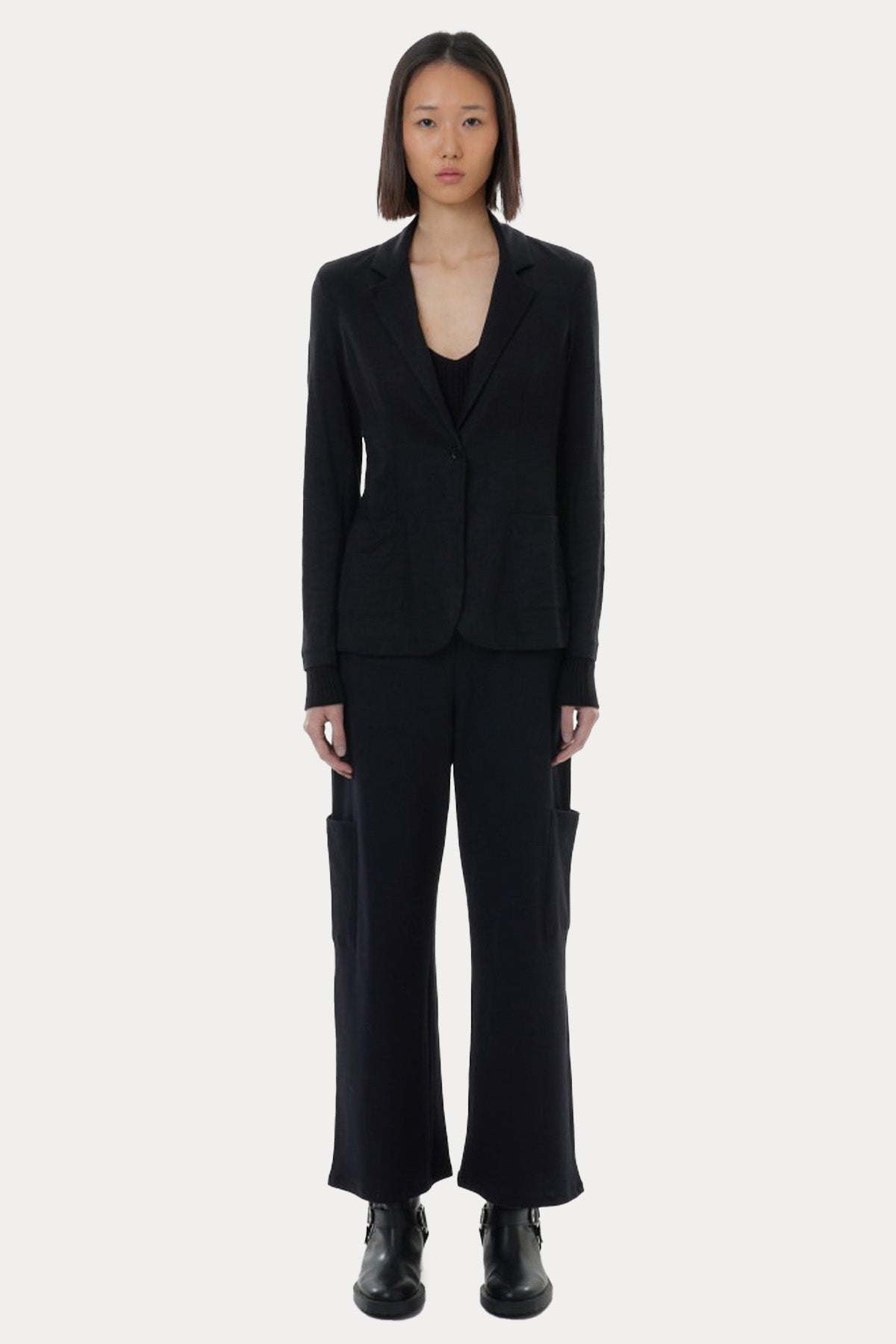 Majestic Streç İnce Örgü Blazer Ceket