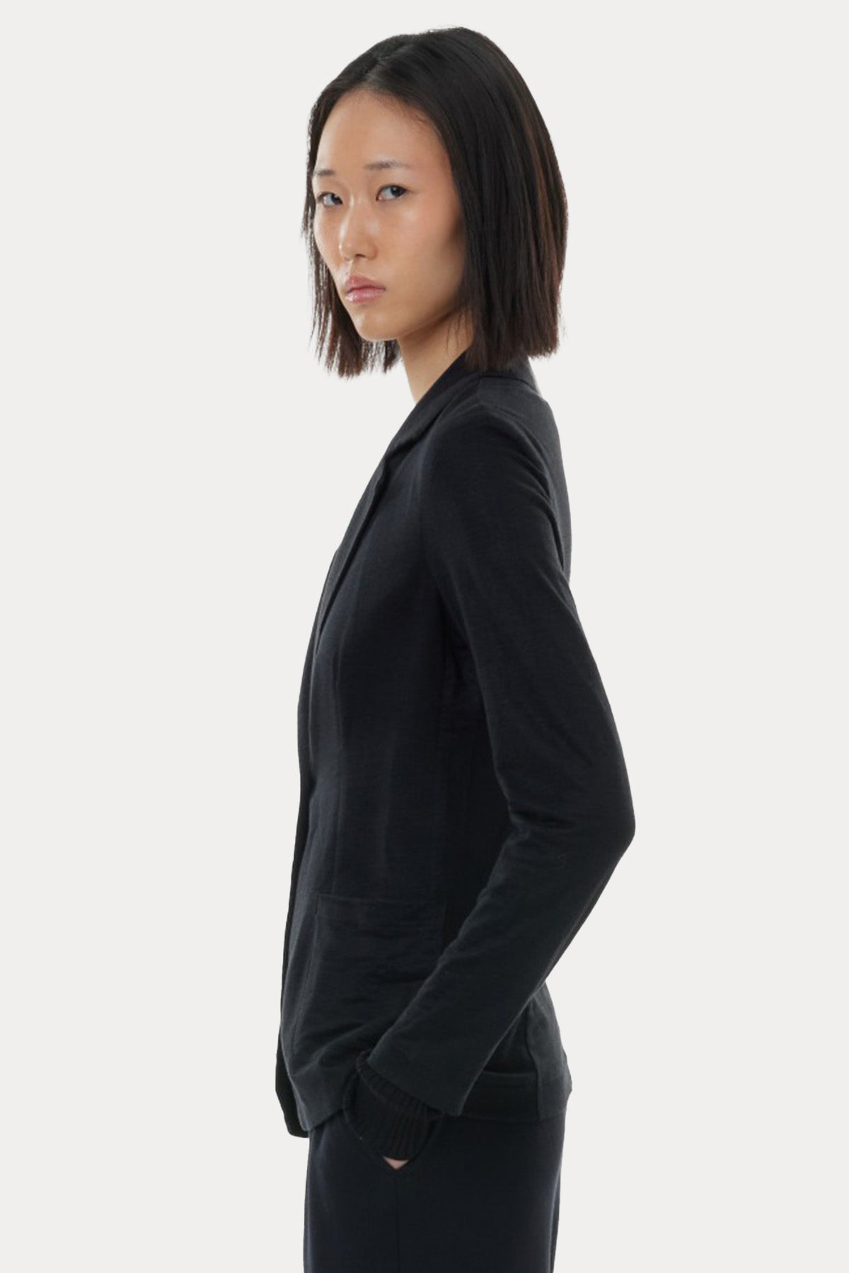 Majestic Streç İnce Örgü Blazer Ceket