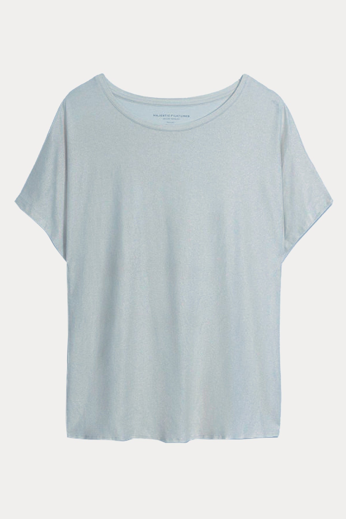 Majestic Geniş Yuvarlak Yaka Streç Bluz