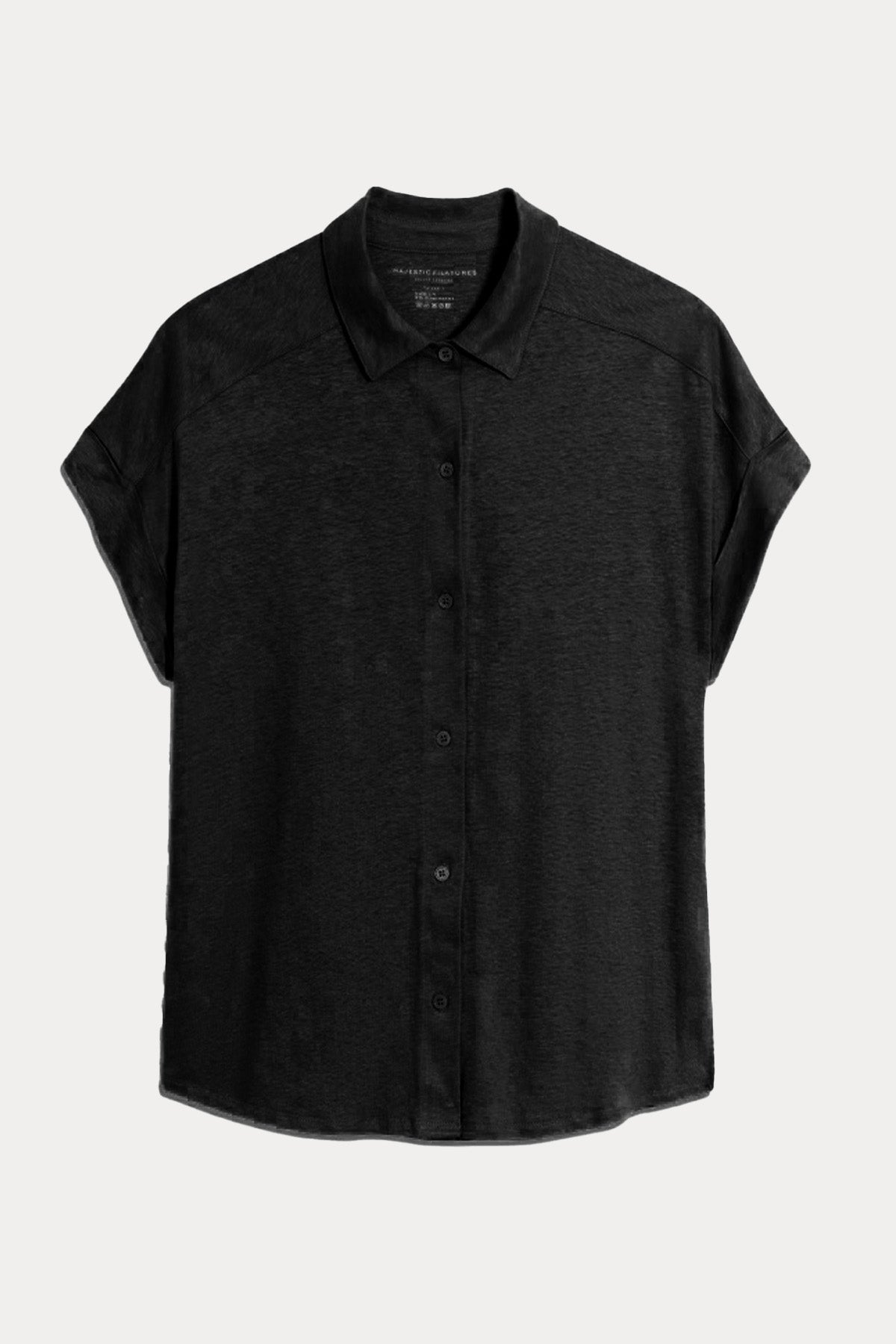 Majestic Streç Keten Gömlek