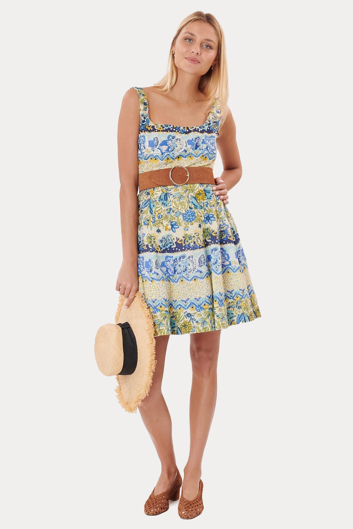 Rene Derhy Desenli Mini Elbise