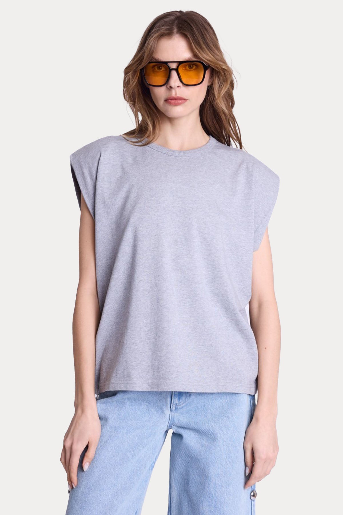 Berenice Erza Renkli Nakış Kanat Desenli Geniş Kesim T-shirt