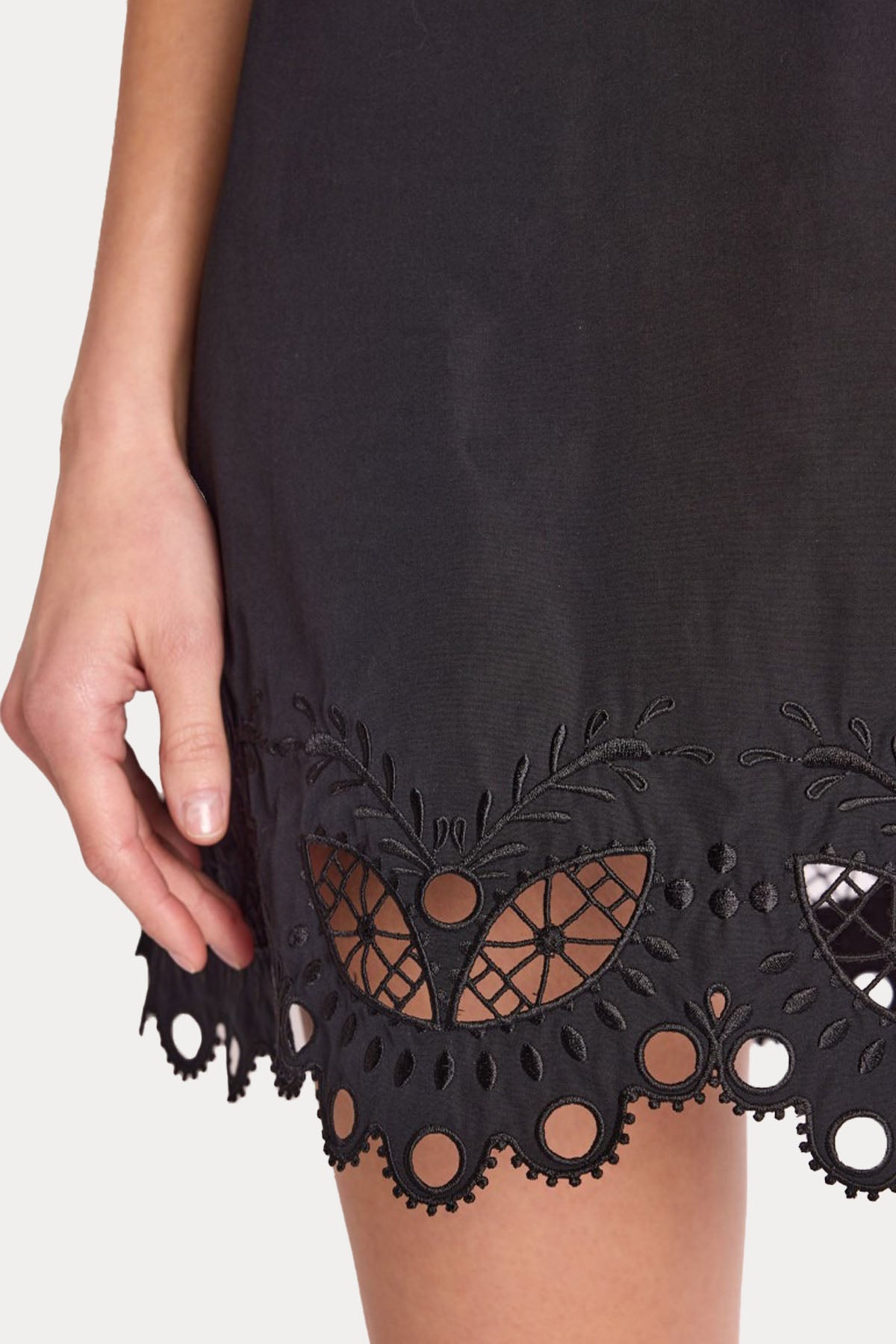 Berenice Rizy Dantel Nakışlı Mini Elbise