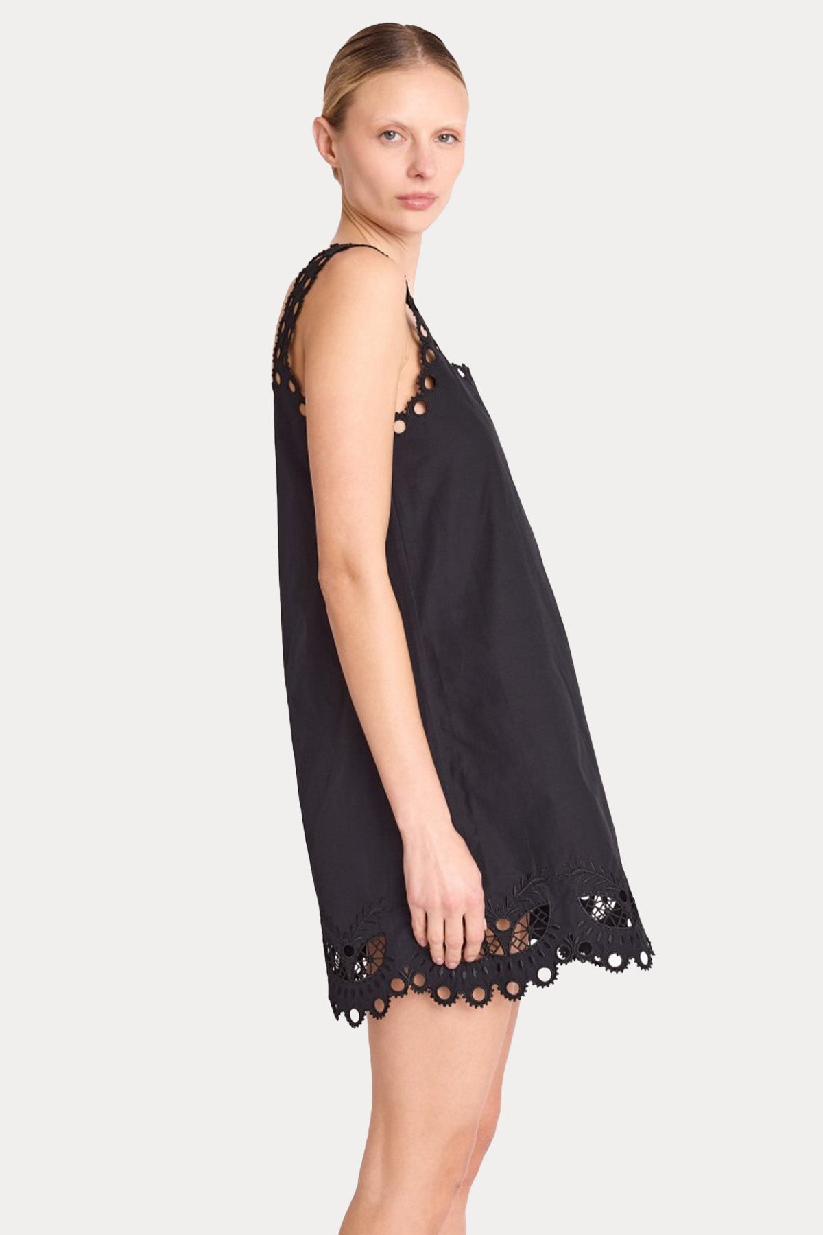 Berenice Rizy Dantel Nakışlı Mini Elbise