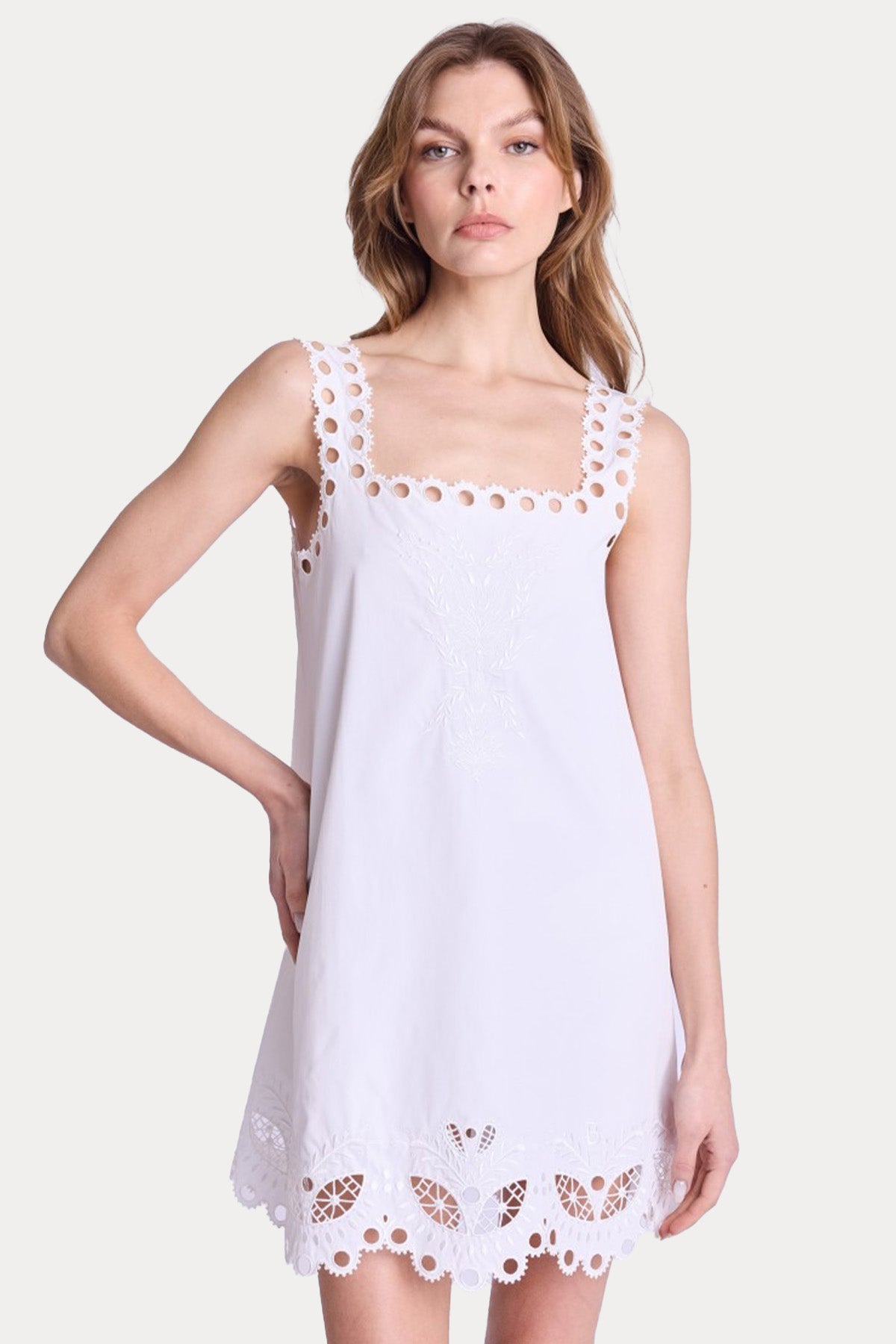 Berenice Rizy Dantel Nakışlı Mini Elbise