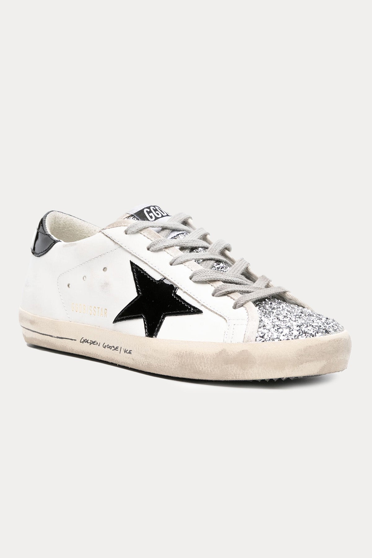Golden Goose Super-Star Payetli Deri Sneaker Ayakkabı