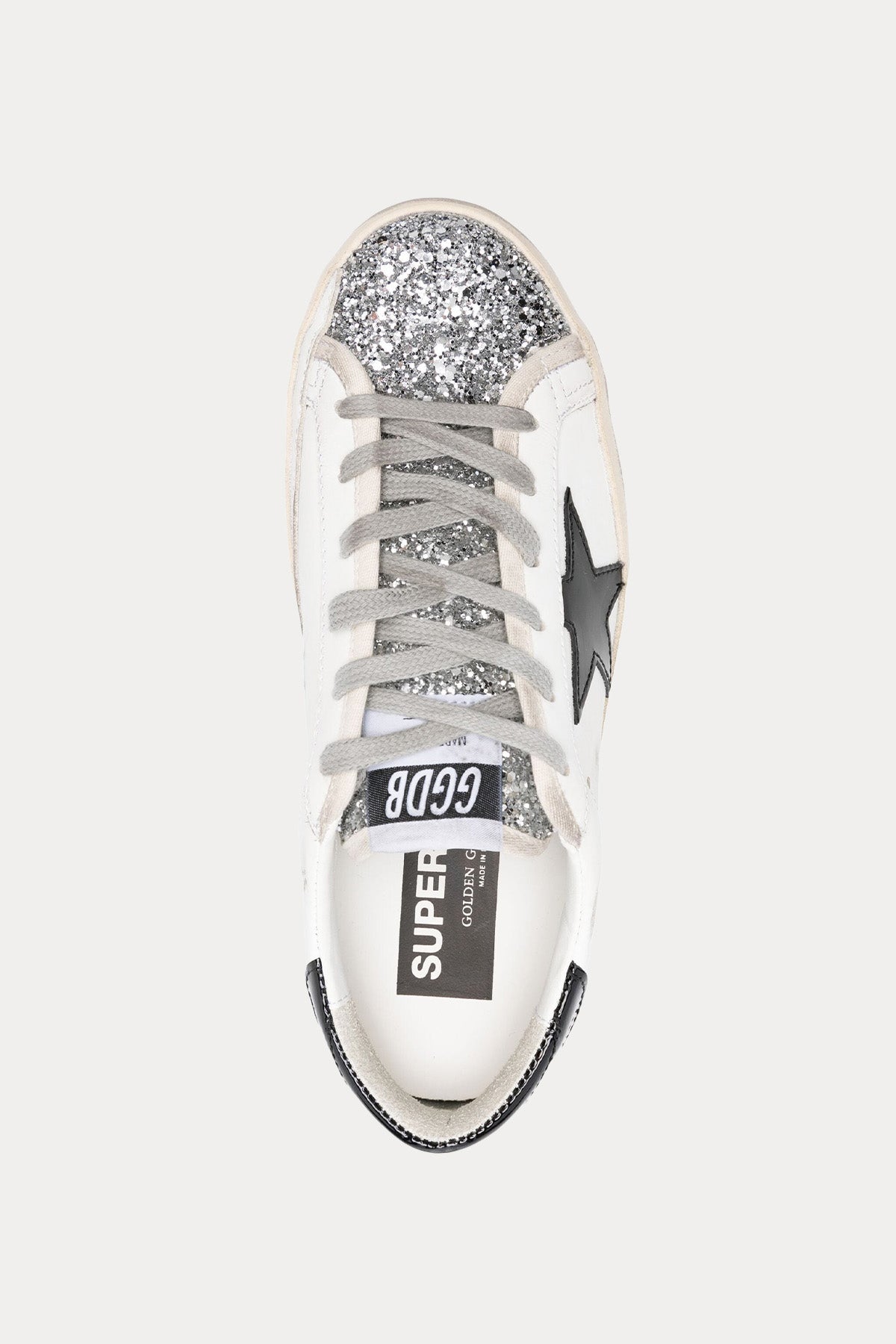 Golden Goose Super-Star Payetli Deri Sneaker Ayakkabı
