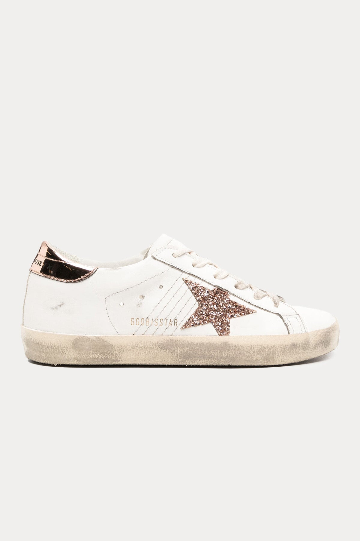 Golden Goose Super-Star Payetli Deri Sneaker Ayakkabı