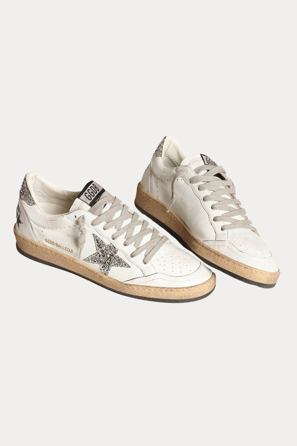 Golden Goose Ball-Star Payetli Deri Sneaker Ayakkabı-Ayakkabı-Libas