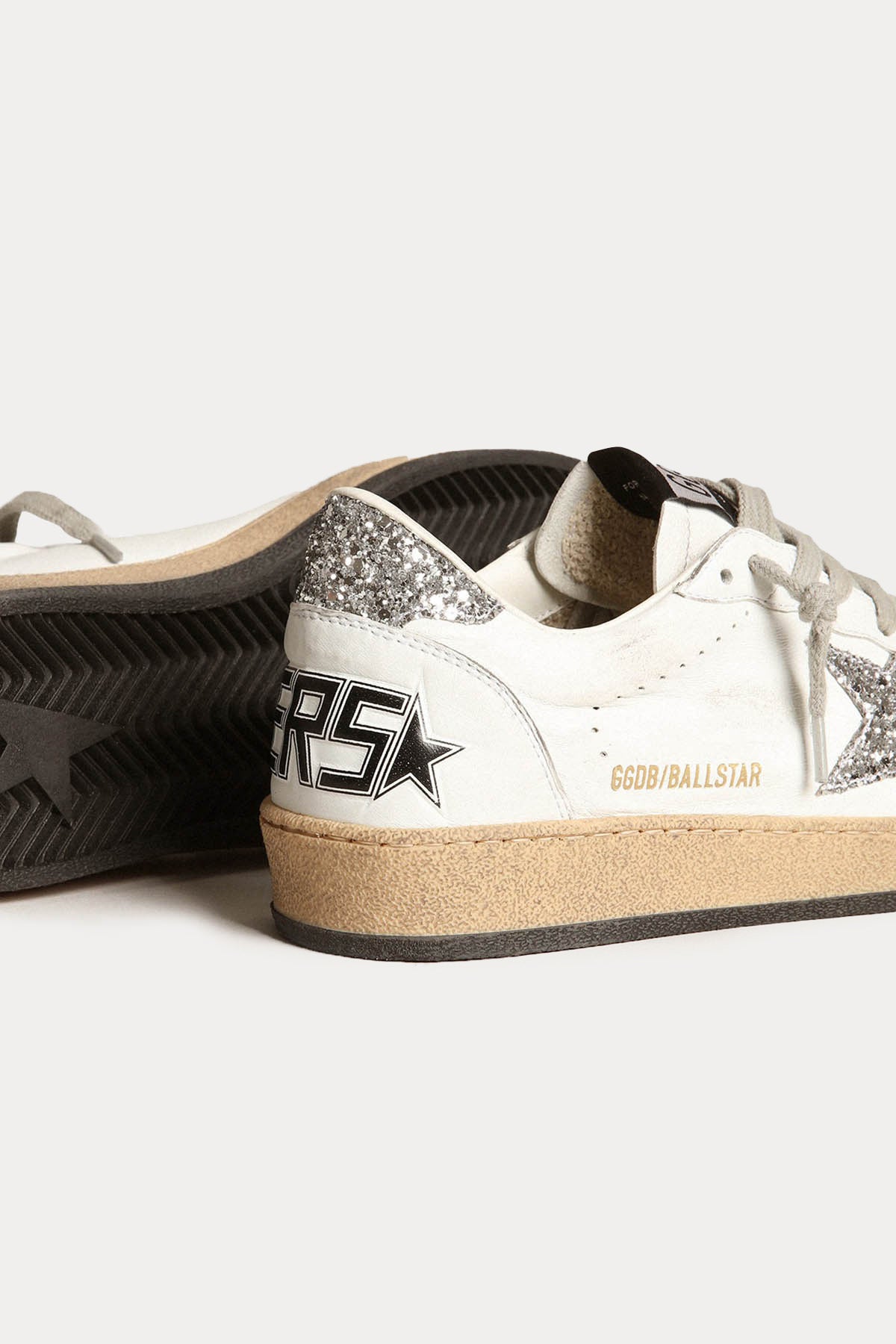Golden Goose Ball-Star Payetli Deri Sneaker Ayakkabı-Ayakkabı-Libas