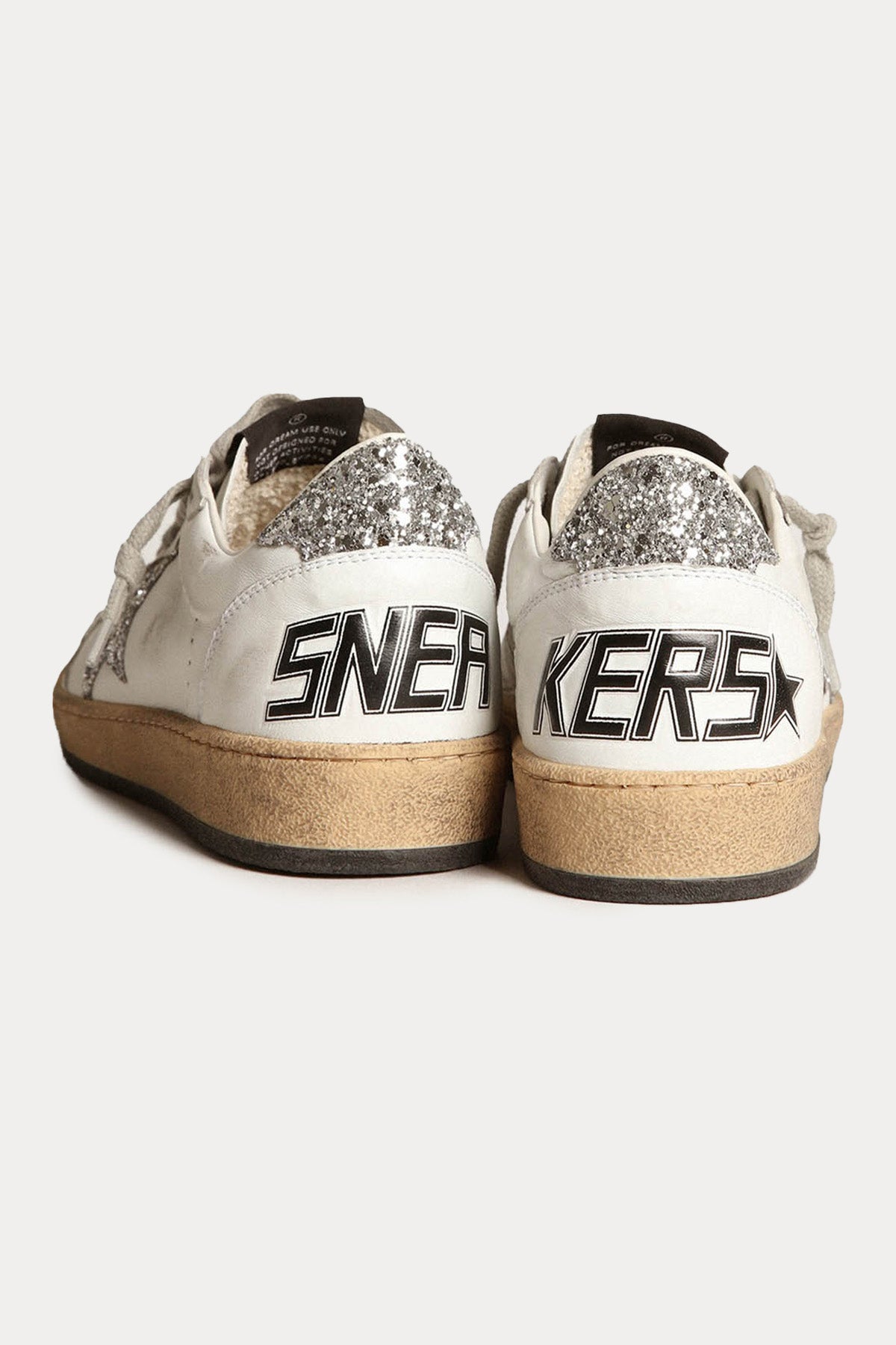 Golden Goose Ball-Star Payetli Deri Sneaker Ayakkabı-Ayakkabı-Libas