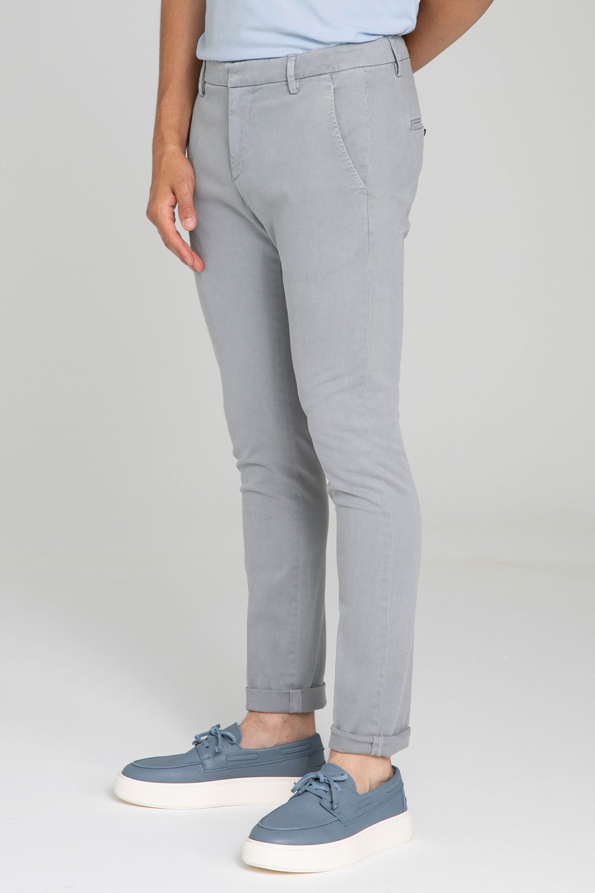 Dondup Slim Fit Yandan Cepli Pantolon-Pantolon-Libas