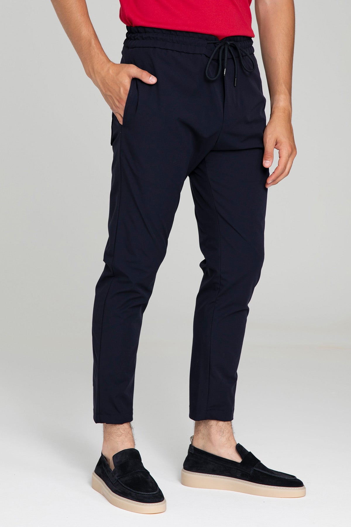 Dondup Beli Lastikli Streç Jogger Pantolon-Pantolon-Libas