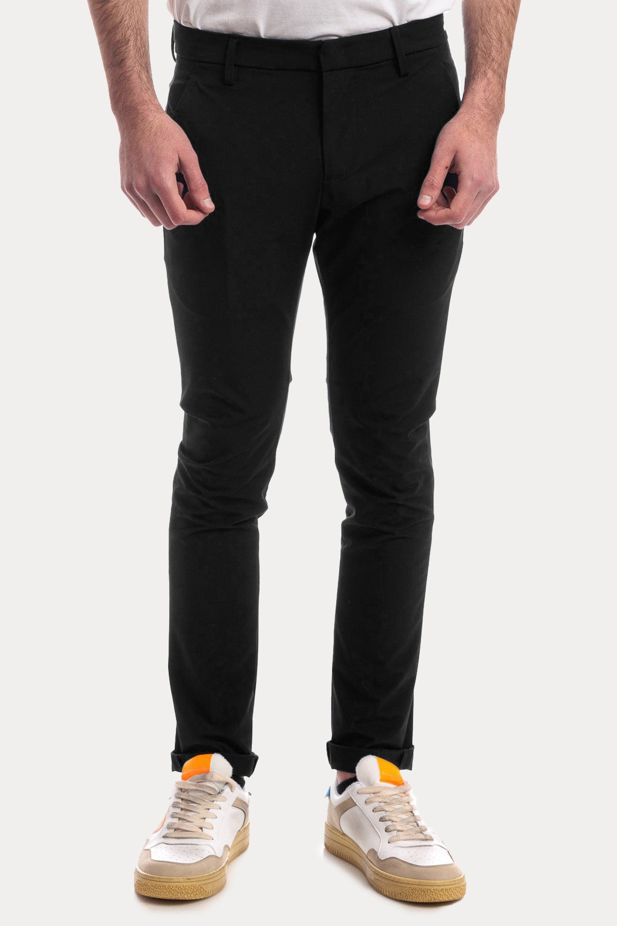 Dondup Slim Fit Yandan Cepli Streç İpek Pantolon