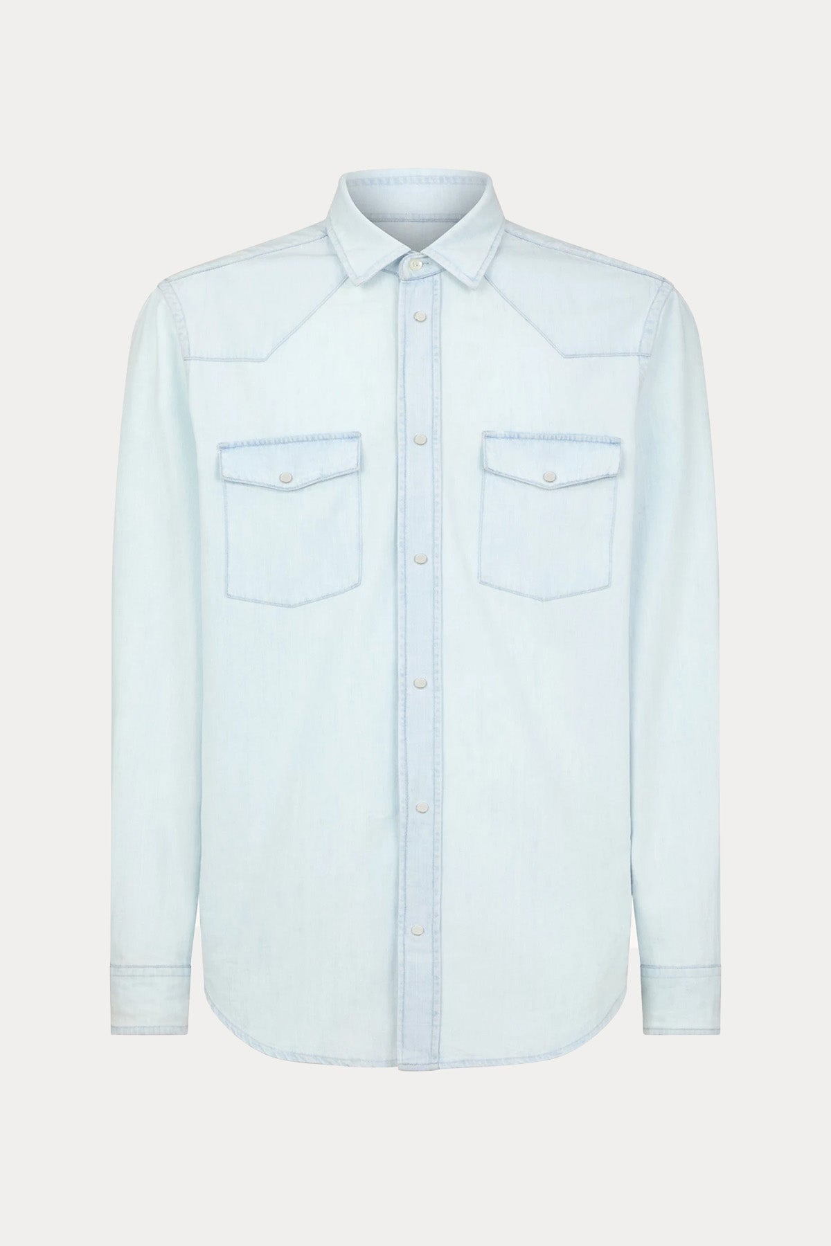 Dondup Regular Fit Cepli Denim Gömlek-Gömlek-Libas