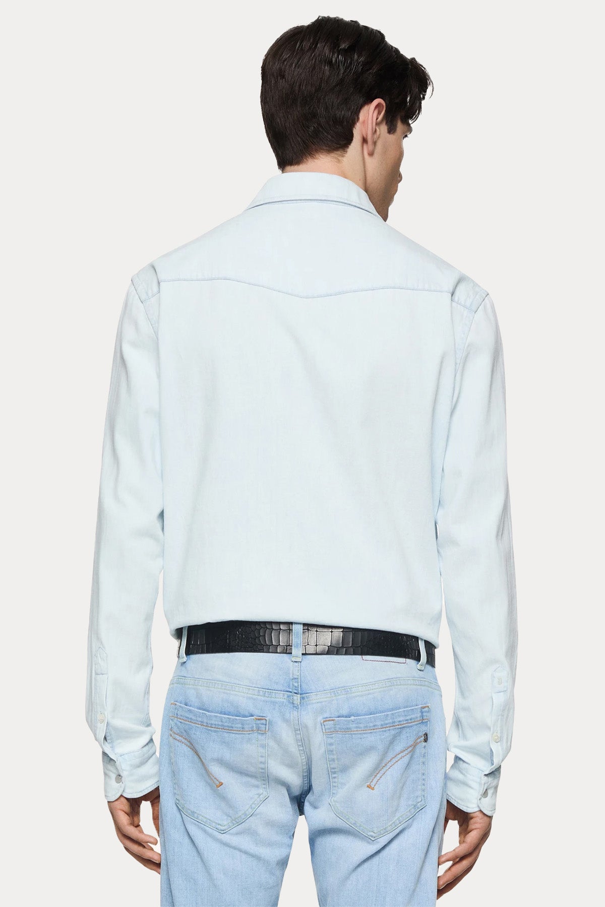 Dondup Regular Fit Cepli Denim Gömlek-Gömlek-Libas