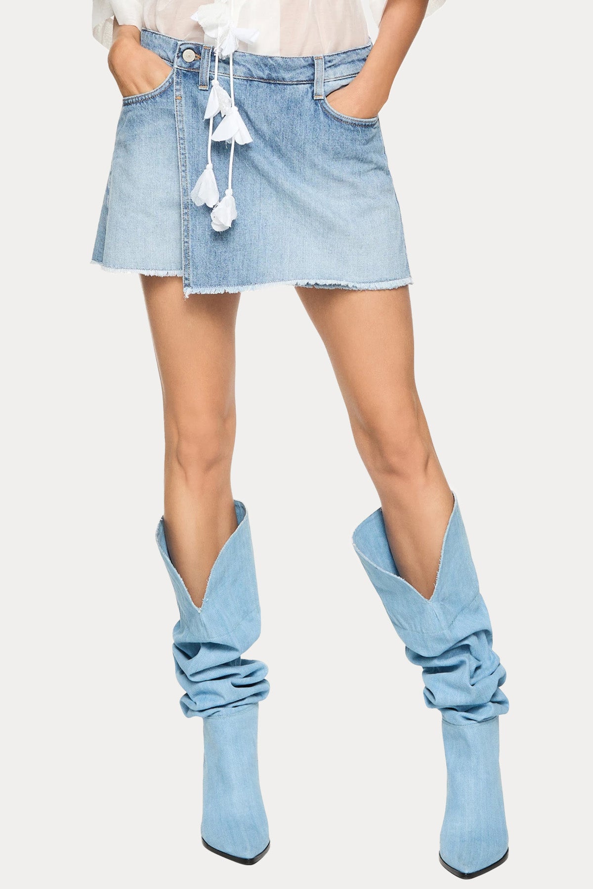 Dondup Bess Regular Fit Denim Şort Etek-Şort-Libas