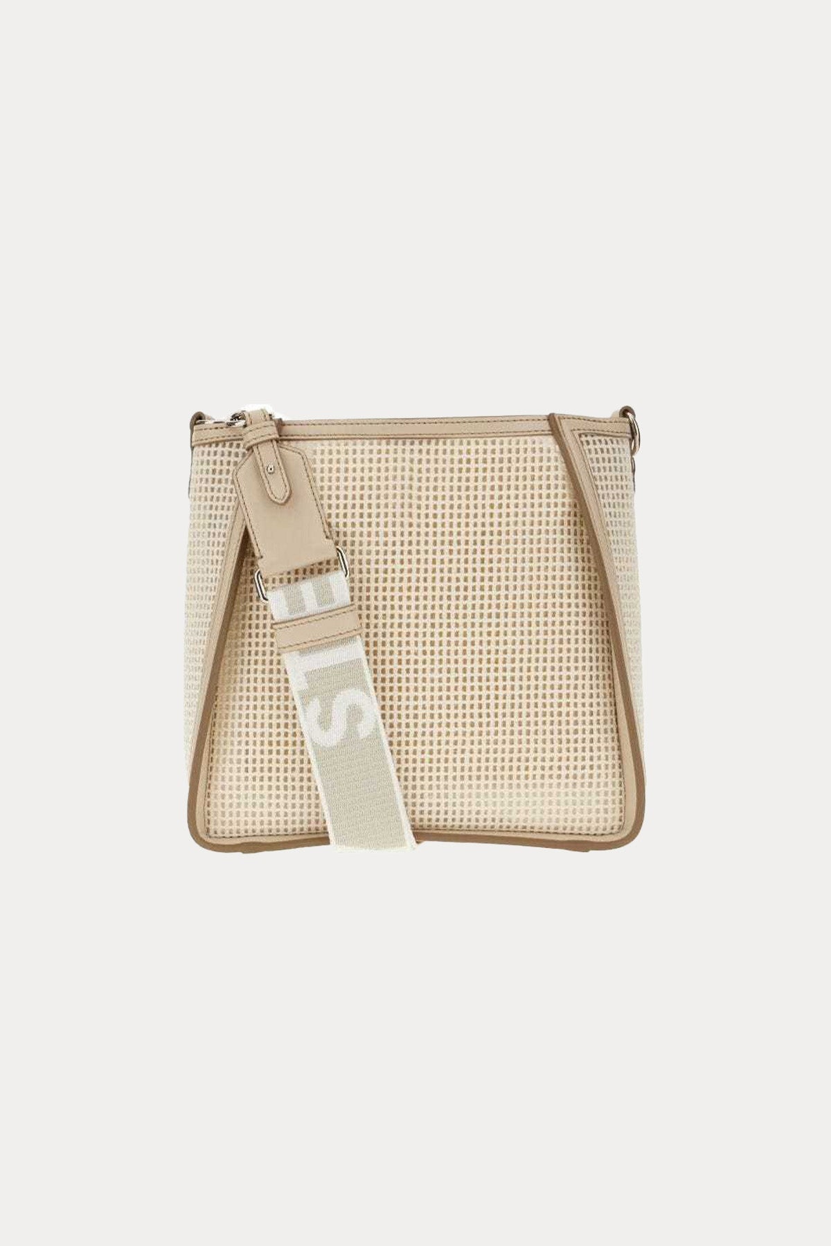 Stella Mccartney Logolu Rafya Örgü Small Omuz Çantası