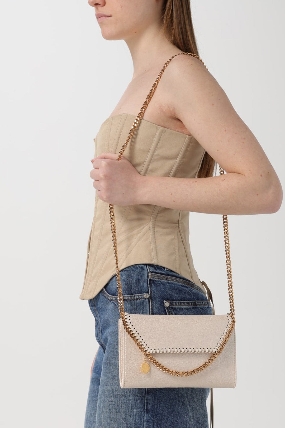 Stella Mccartney Zincir Aksesuarlı Small Omuz Çantası