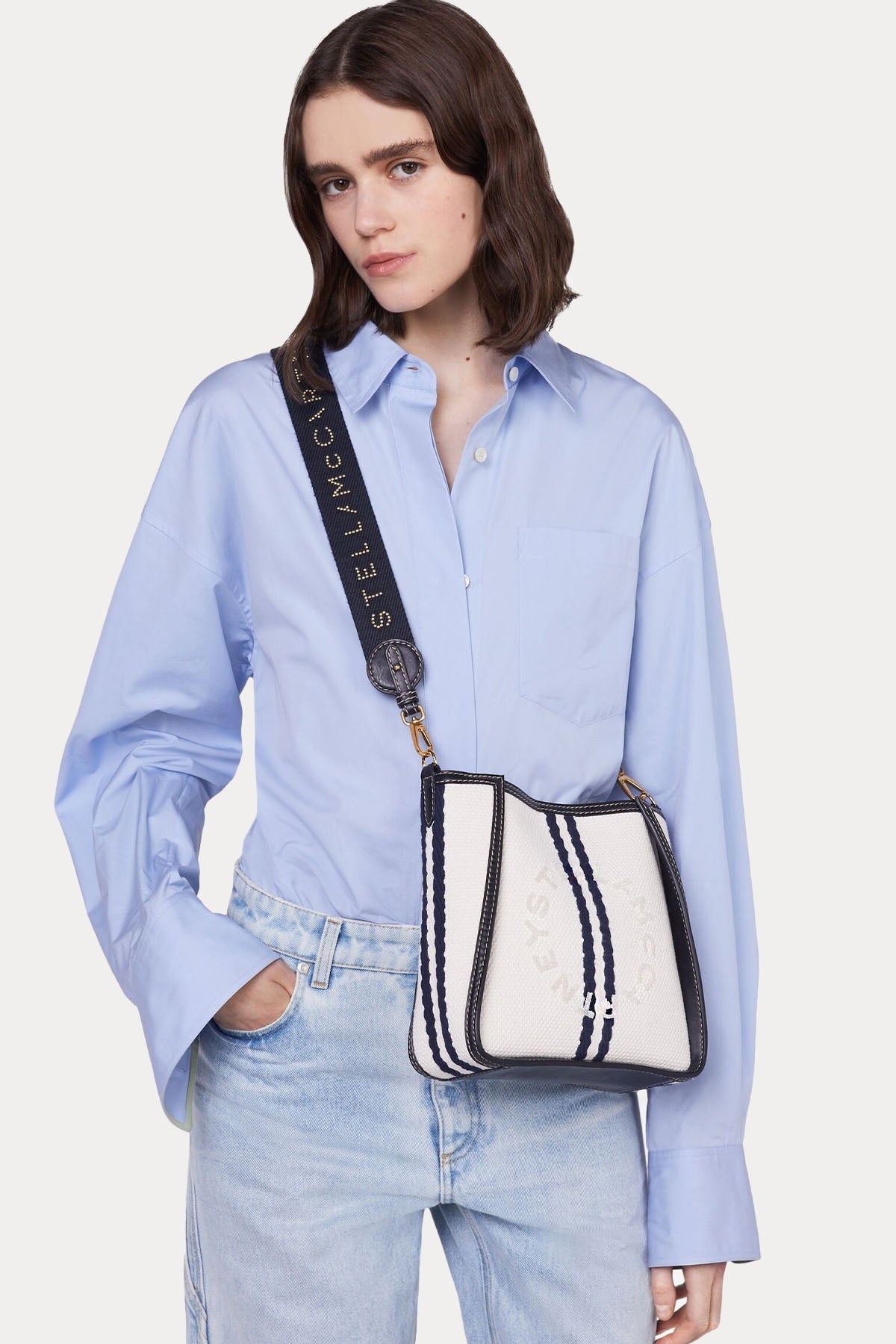 Stella Mccartney Logolu Ryder Small Omuz Çantası