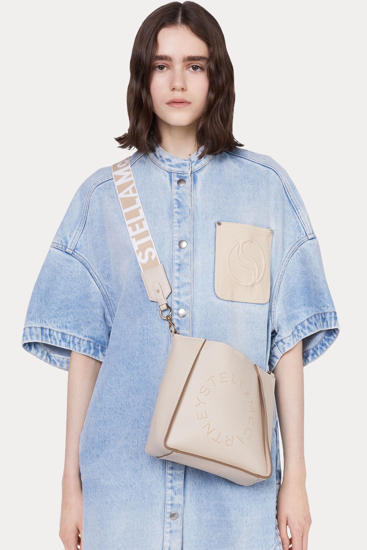 Stella Mccartney Logolu Small Omuz Çantası