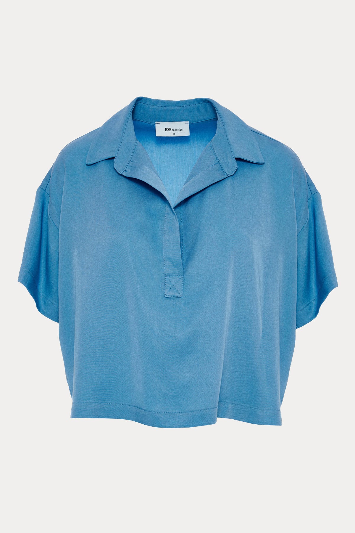 Bsb Klasik V Yaka Geniş Kesim Bluz