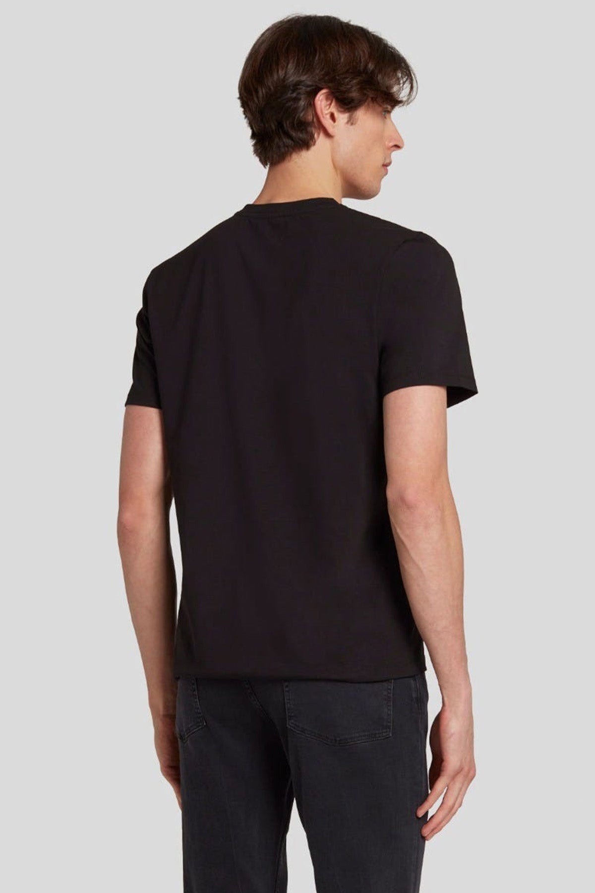 7 For All Mankind Yuvarlak Yaka Luxe Performance Streç T-shirt-T-shirt-Libas