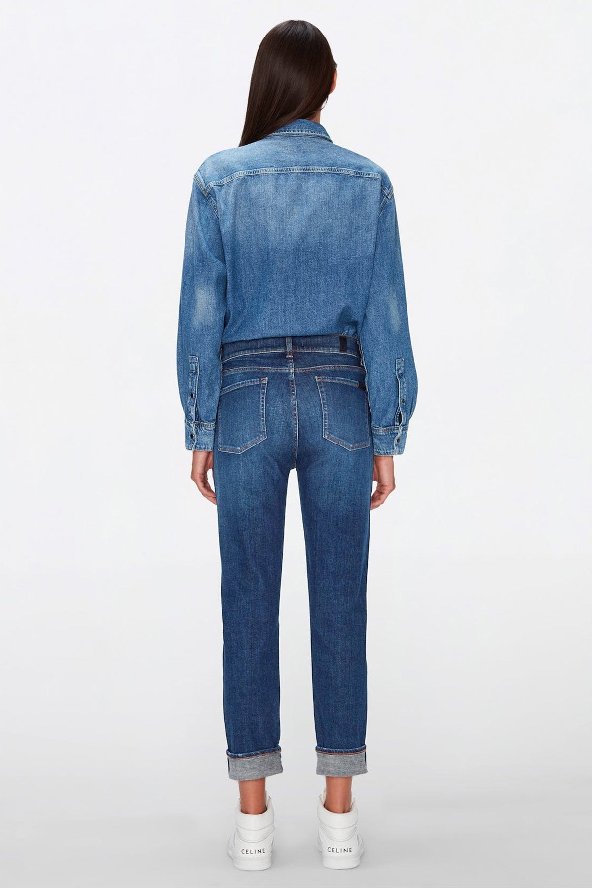 7 For All Mankind Relaxed Skinny Fit Yıkamalı Jeans-Jeans-Libas