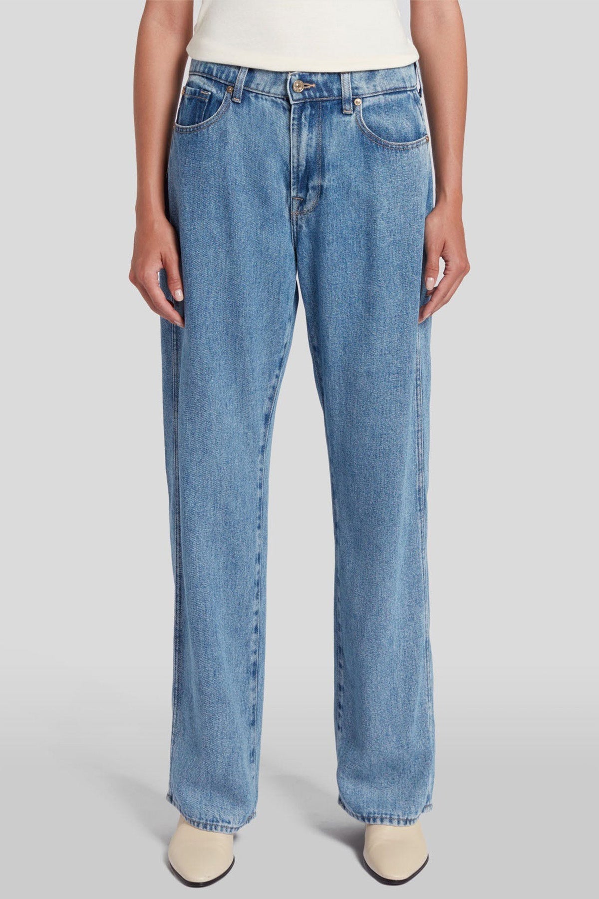 7 For All Mankind Valentine Tess Trouser Straight Fit Jeans