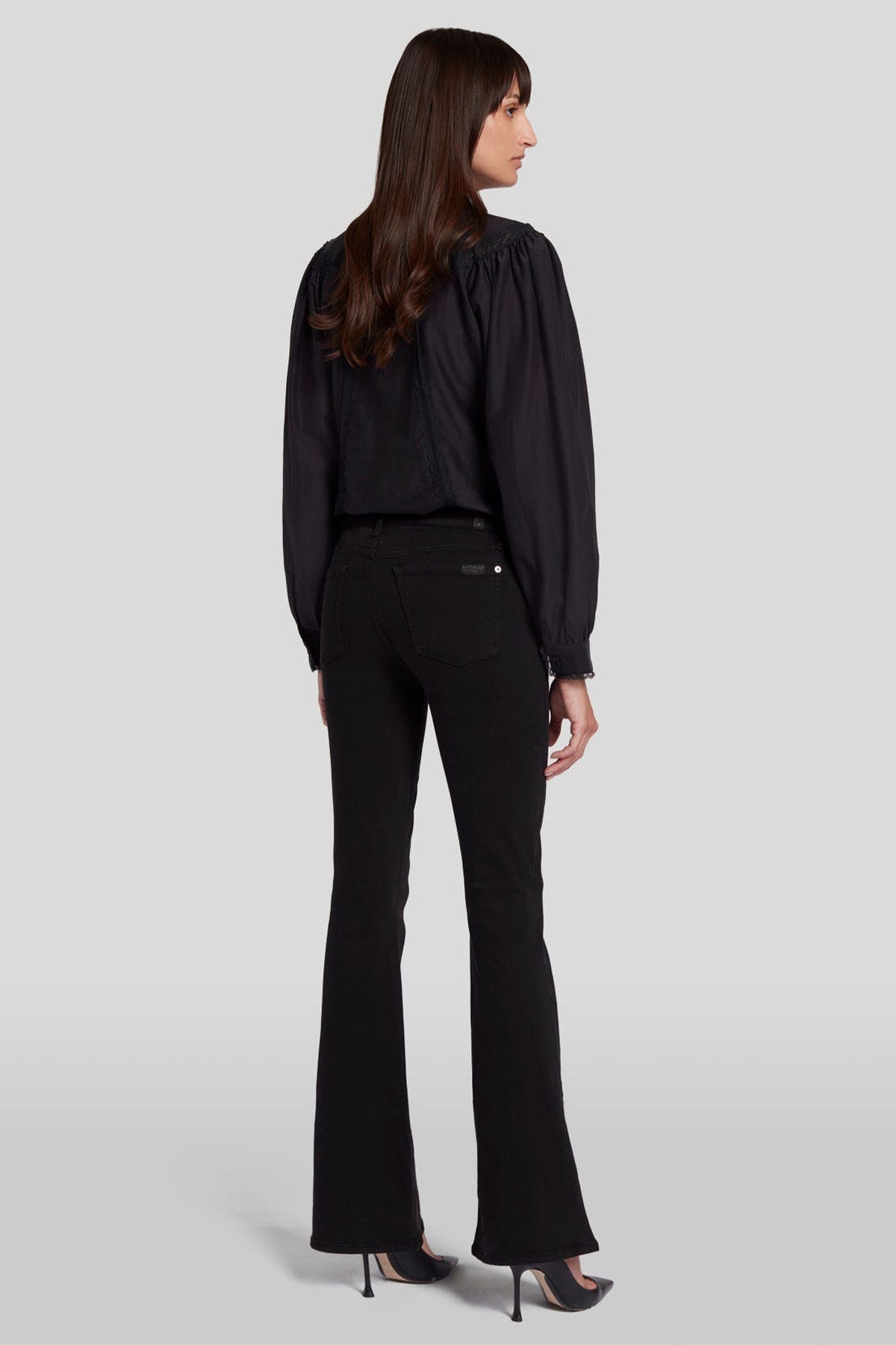 7 For All Mankind Hw Ali Slim Illusion Luxe Flare İspanyol Paça Jeans