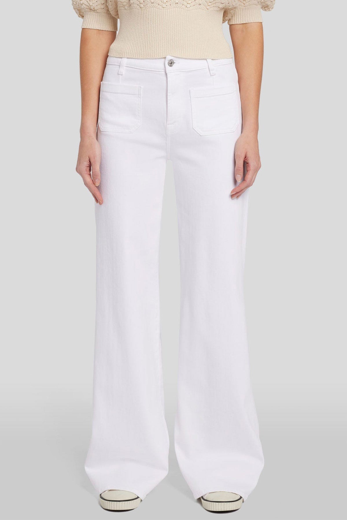 7 For All Mankind Lotta Yüksek Bel Geniş Paça Jeans