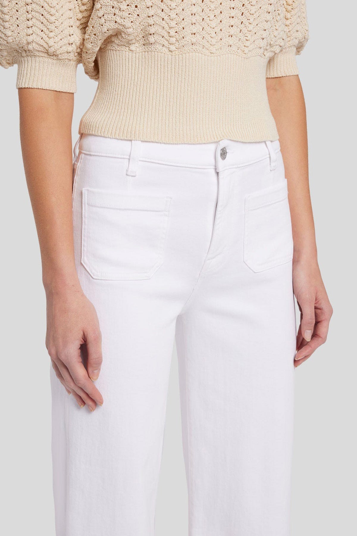 7 For All Mankind Lotta Yüksek Bel Geniş Paça Jeans