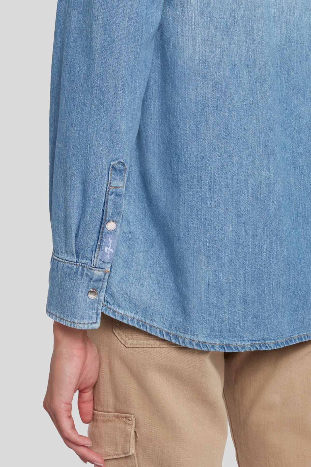 7 For All Mankind Cepli Denim Gömlek