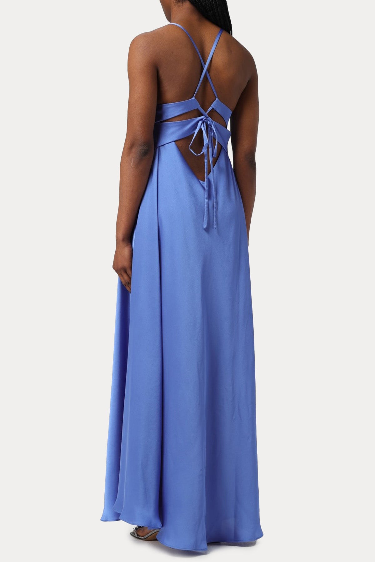 Hanita Sırt Dekolteli Maxi Abiye Elbise