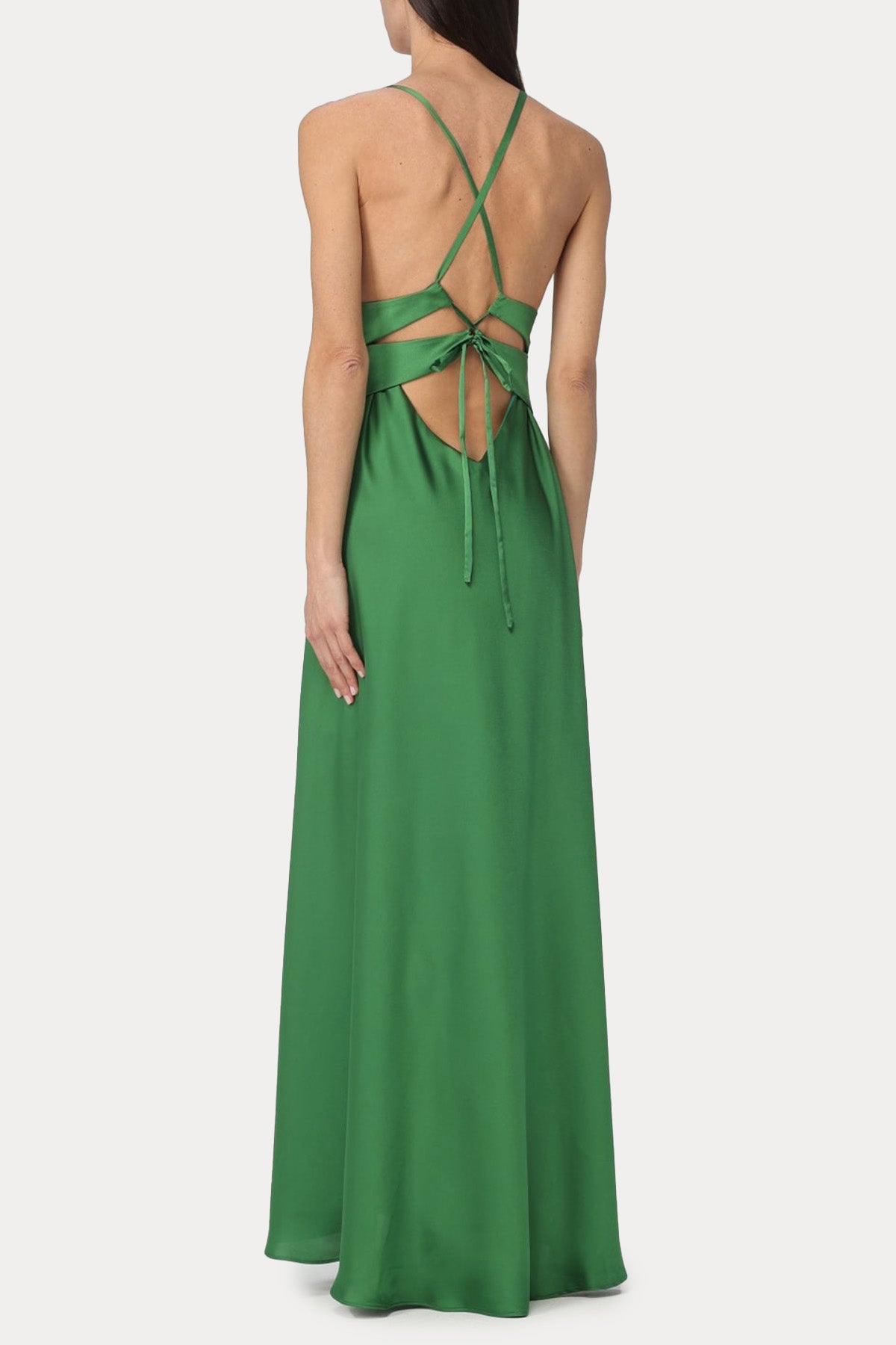 Hanita Sırt Dekolteli Maxi Abiye Elbise