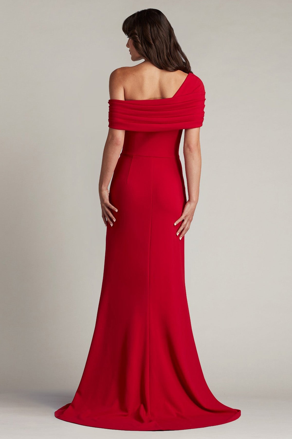 Tadashi Shoji Straplez V Yaka Maxi Abiye Elbise