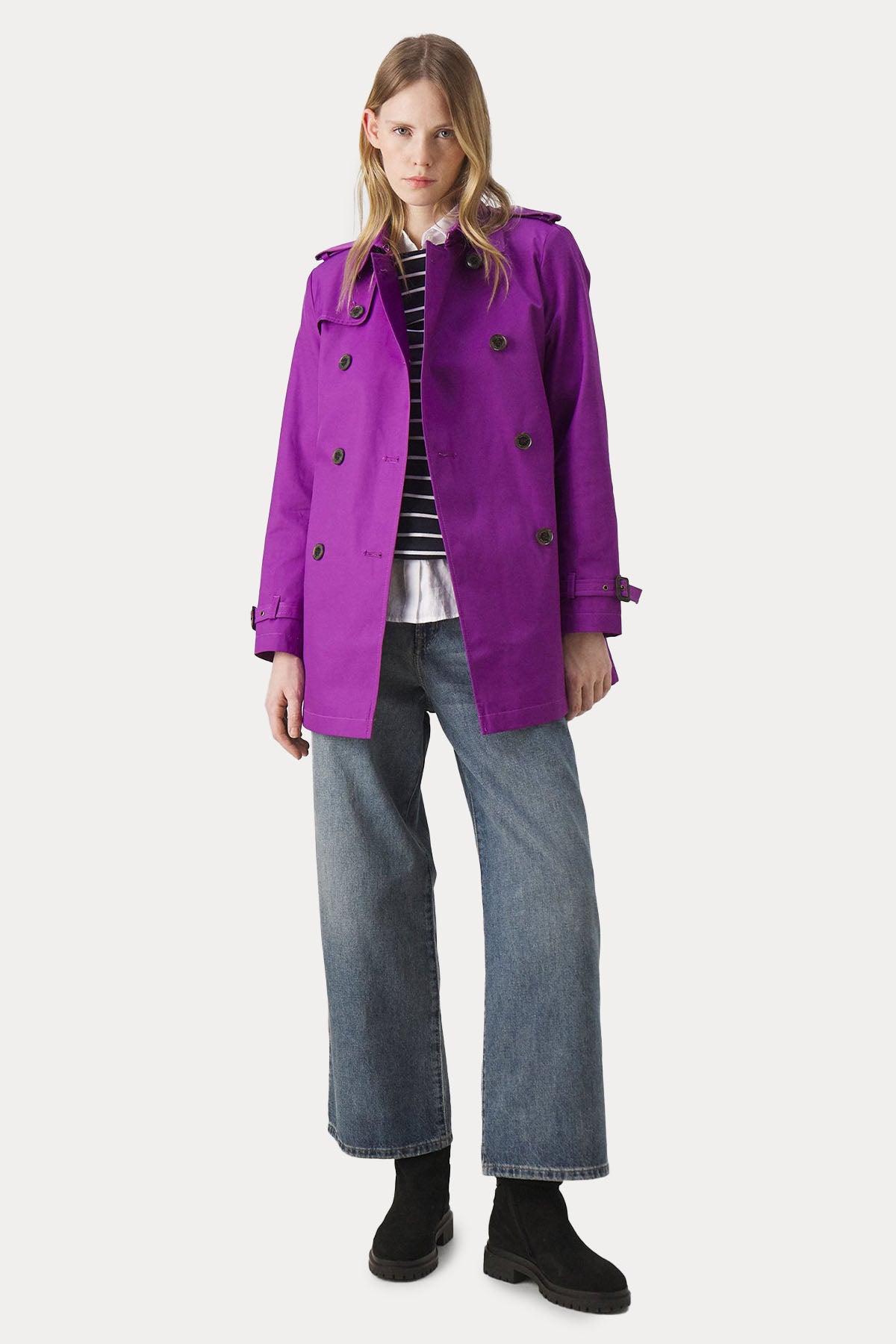 Polo Ralph Lauren Kruvaze Kemerli Trençkot