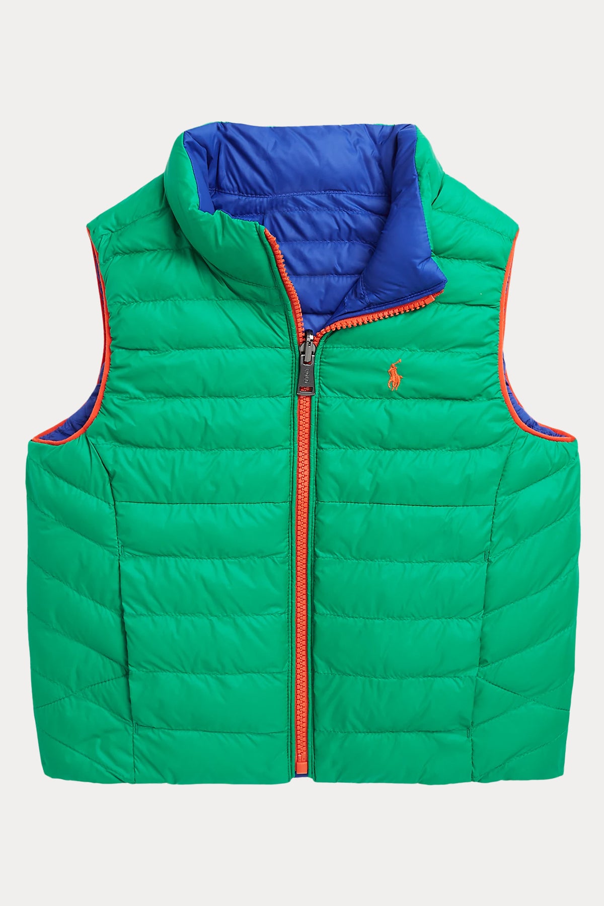 Polo Ralph Lauren Kids 2-4 Yaş Unisex Çocuk Çift Taraflı Puffer Yelek