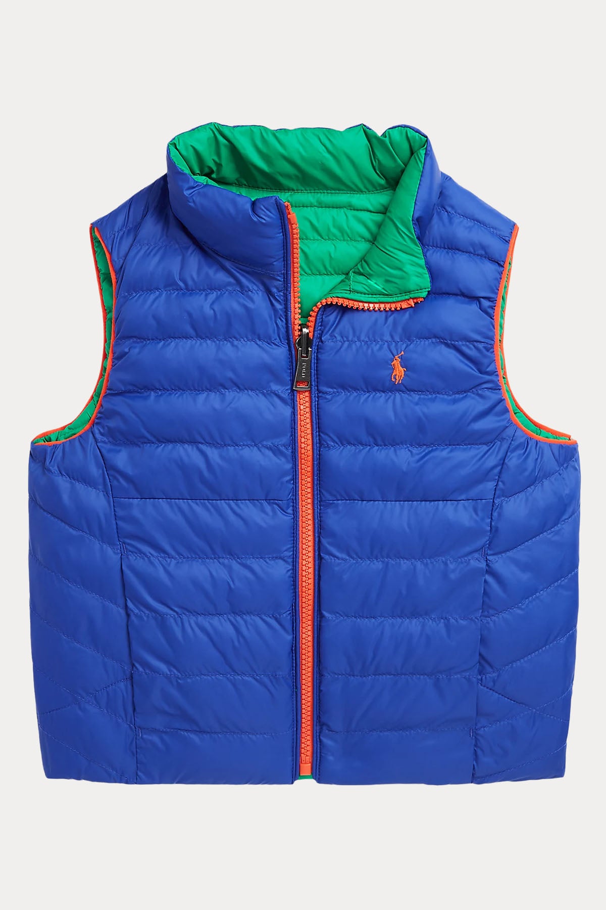 Polo Ralph Lauren Kids 2-4 Yaş Unisex Çocuk Çift Taraflı Puffer Yelek