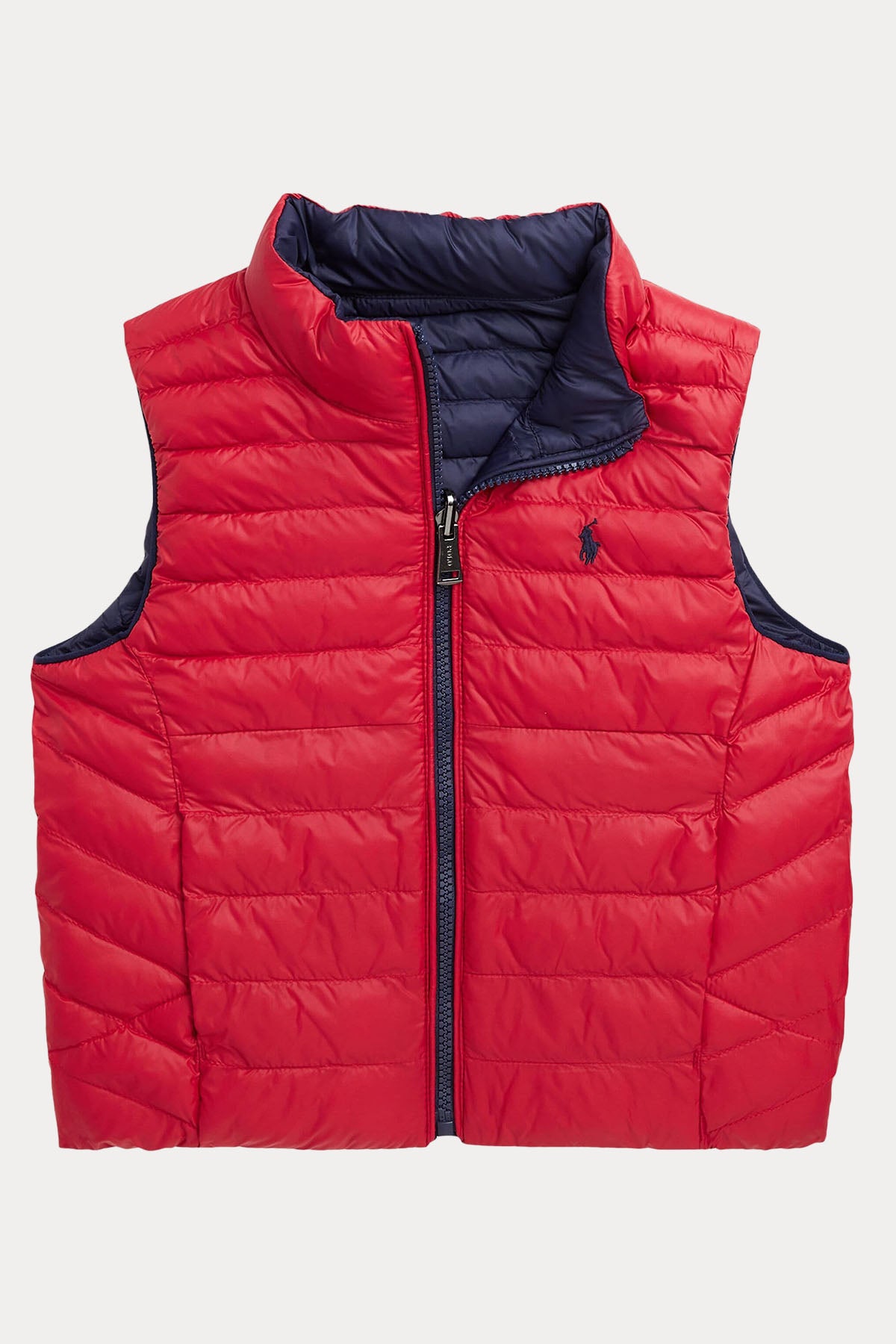 Polo Ralph Lauren Kids S-M Beden Unisex Çocuk Çift Taraflı Puffer Yelek