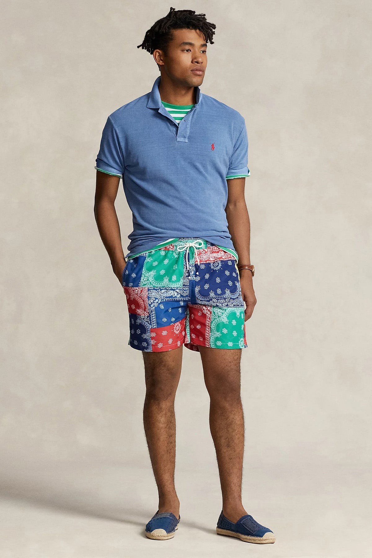 Polo Ralph Lauren Etnik Desenli Şort Mayo