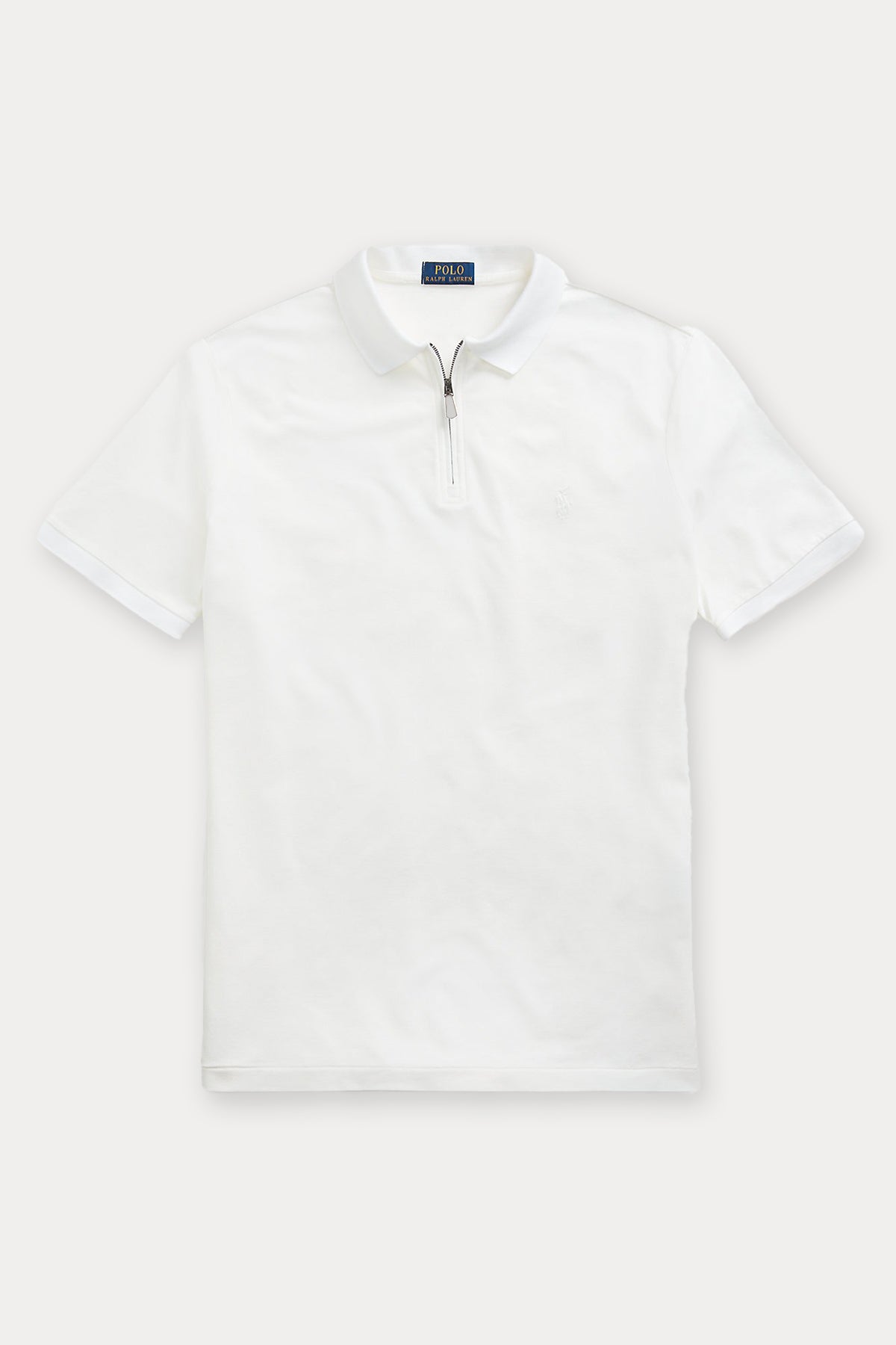 Polo Ralph Lauren Custom Slim Fit Stretch Mesh Fermuarlı Polo Yaka T-shirt-T-shirt-Libas