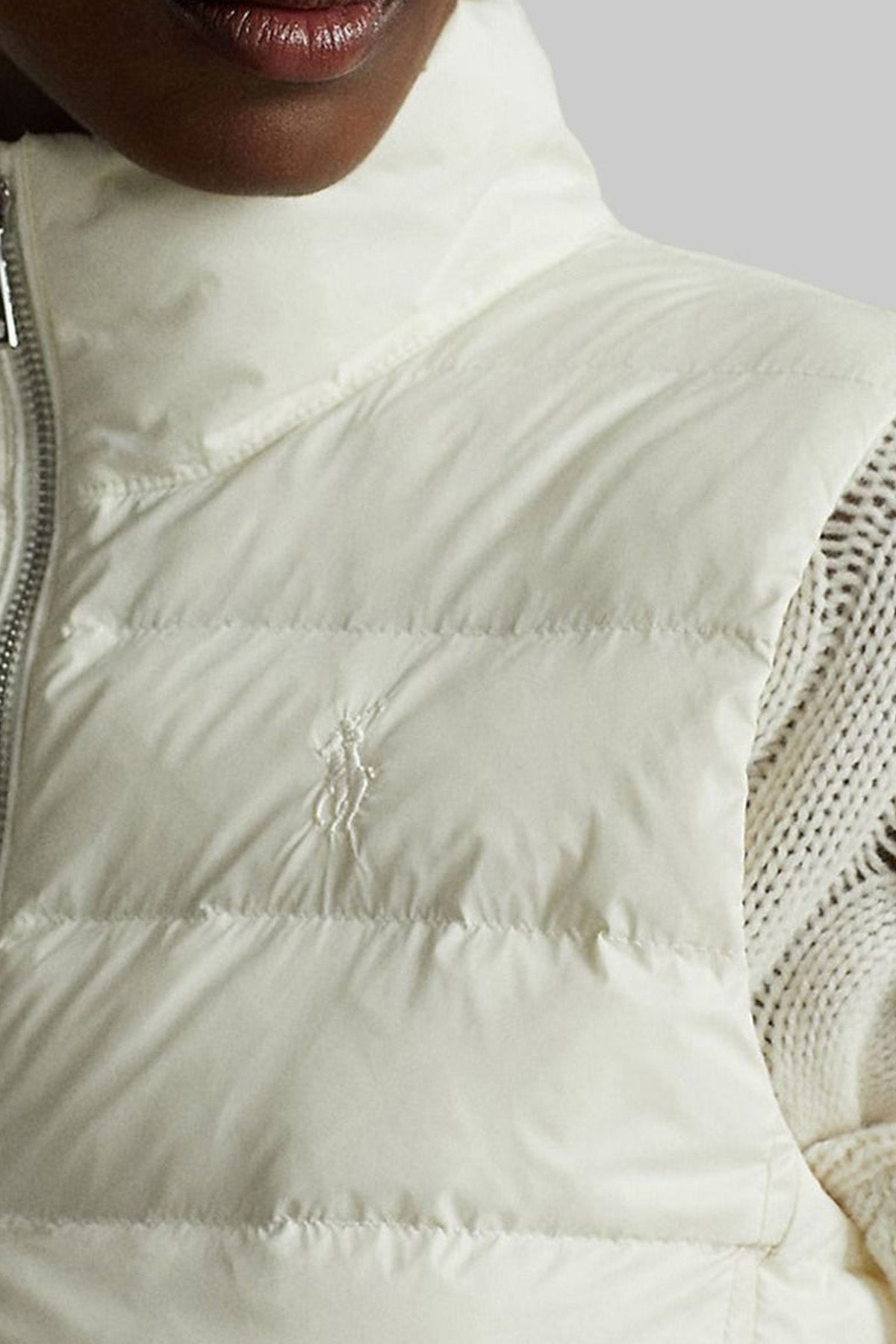 Polo Ralph Lauren Slim Fit Dik Yaka Puffer Yelek